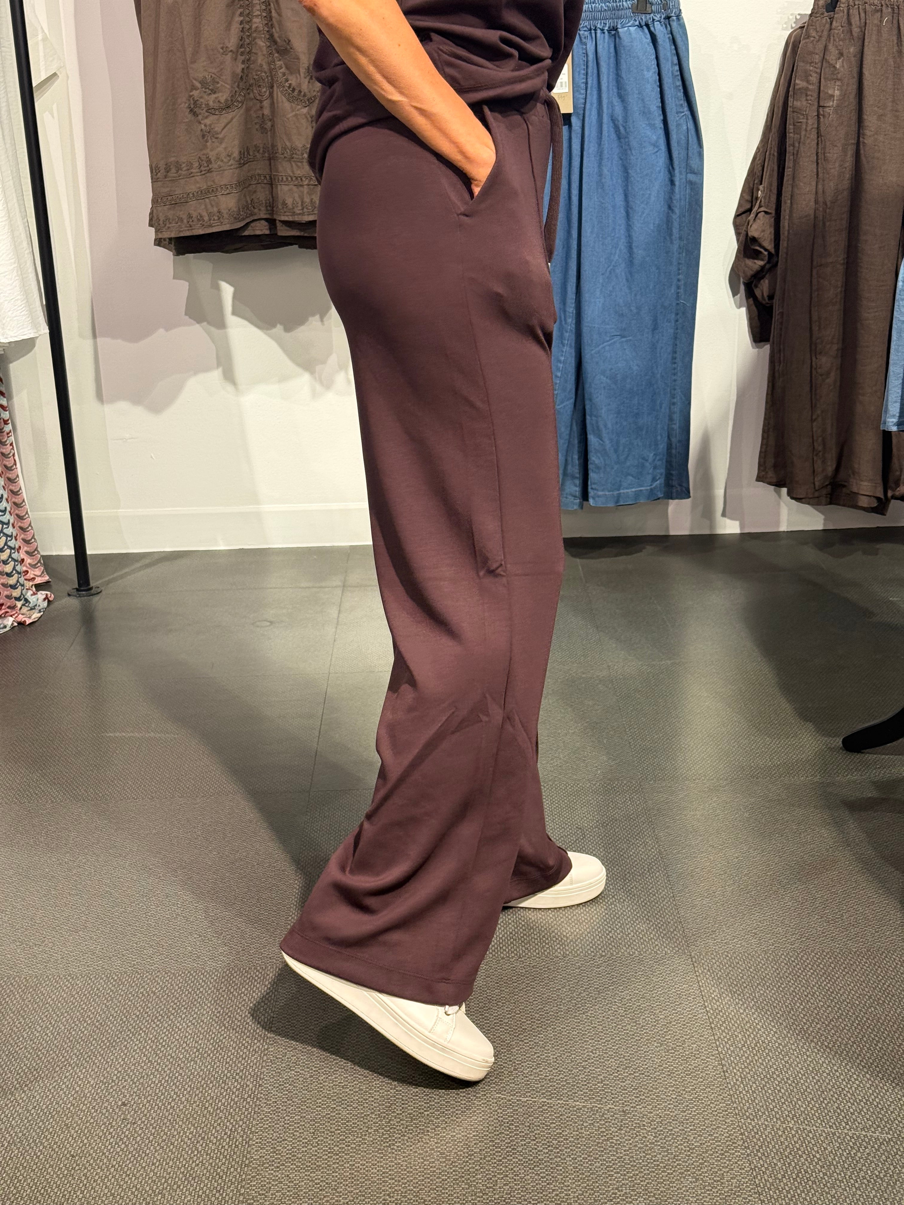 Banu byxa long , Brown/plum