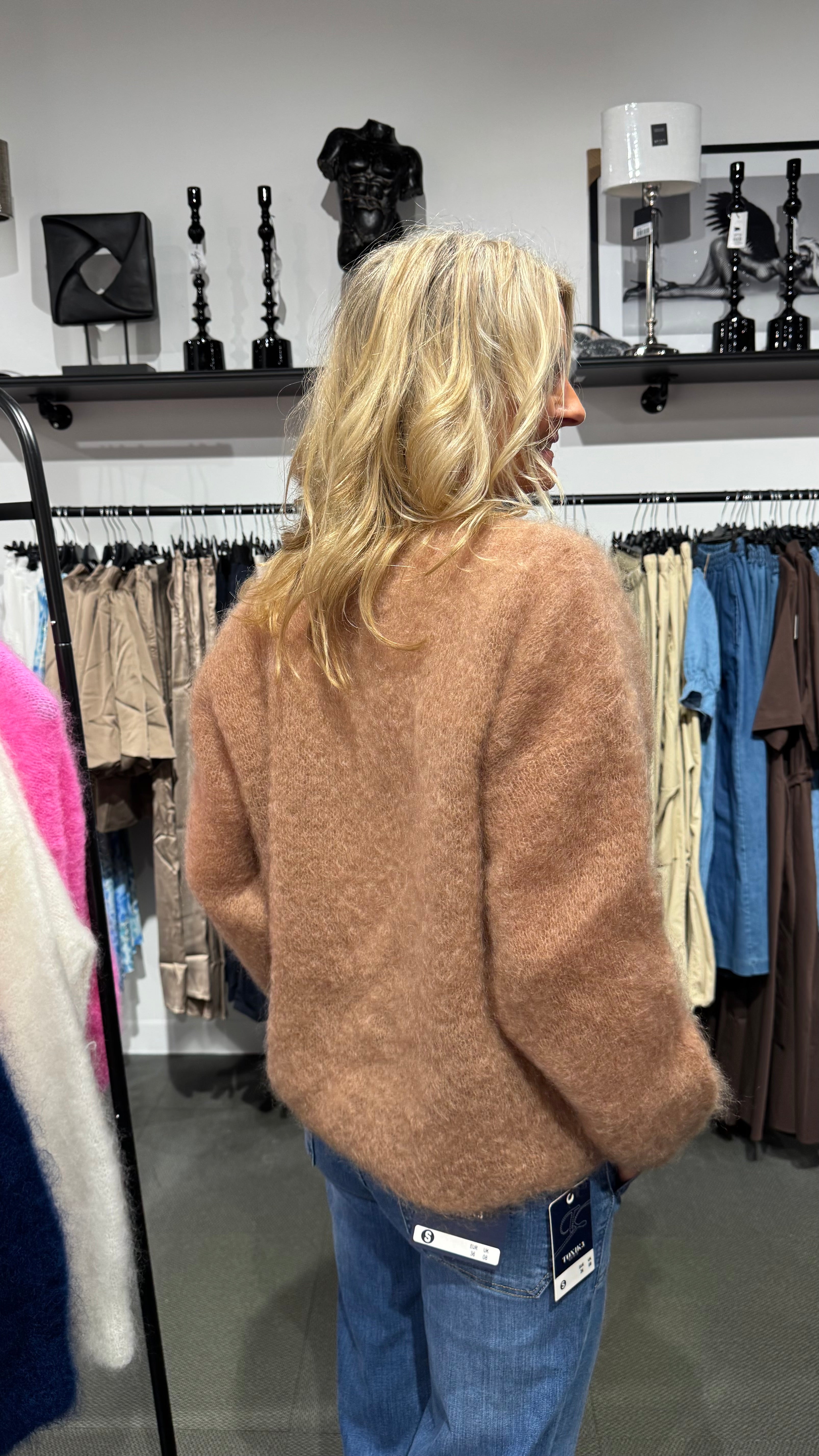 MOHAIR LONG SLEEVE - CAMEL