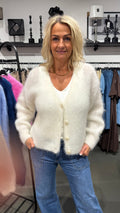 MOHAIR CARDIGAN - CREAM
