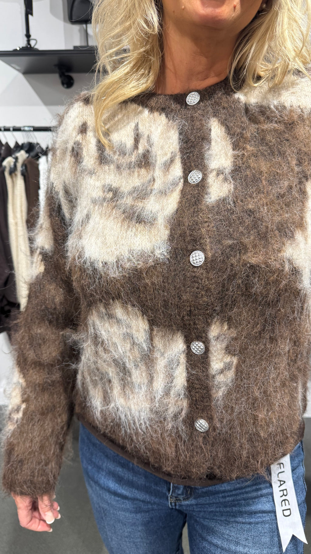 Fqlippi cardigan - Brown mix