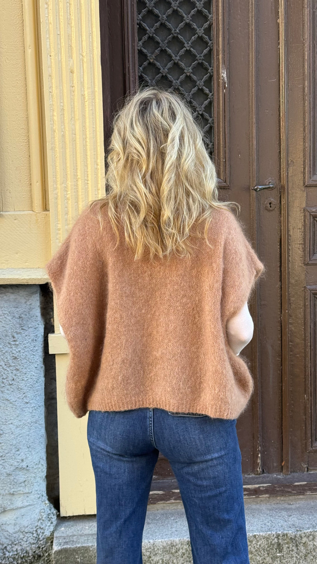 MOHAIR POLO - CARMEL CAMEL