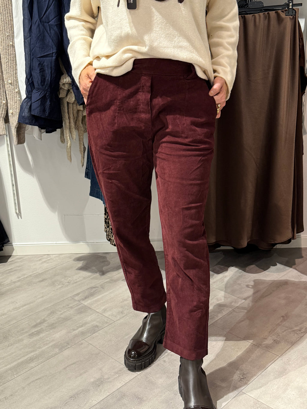 MDCECLIPSE BYXOR - vinröd