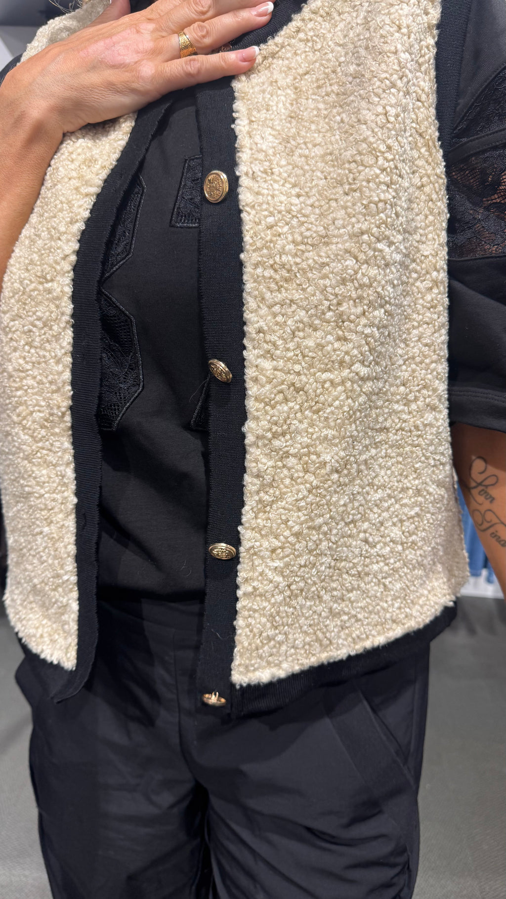 Bessie väst - beige