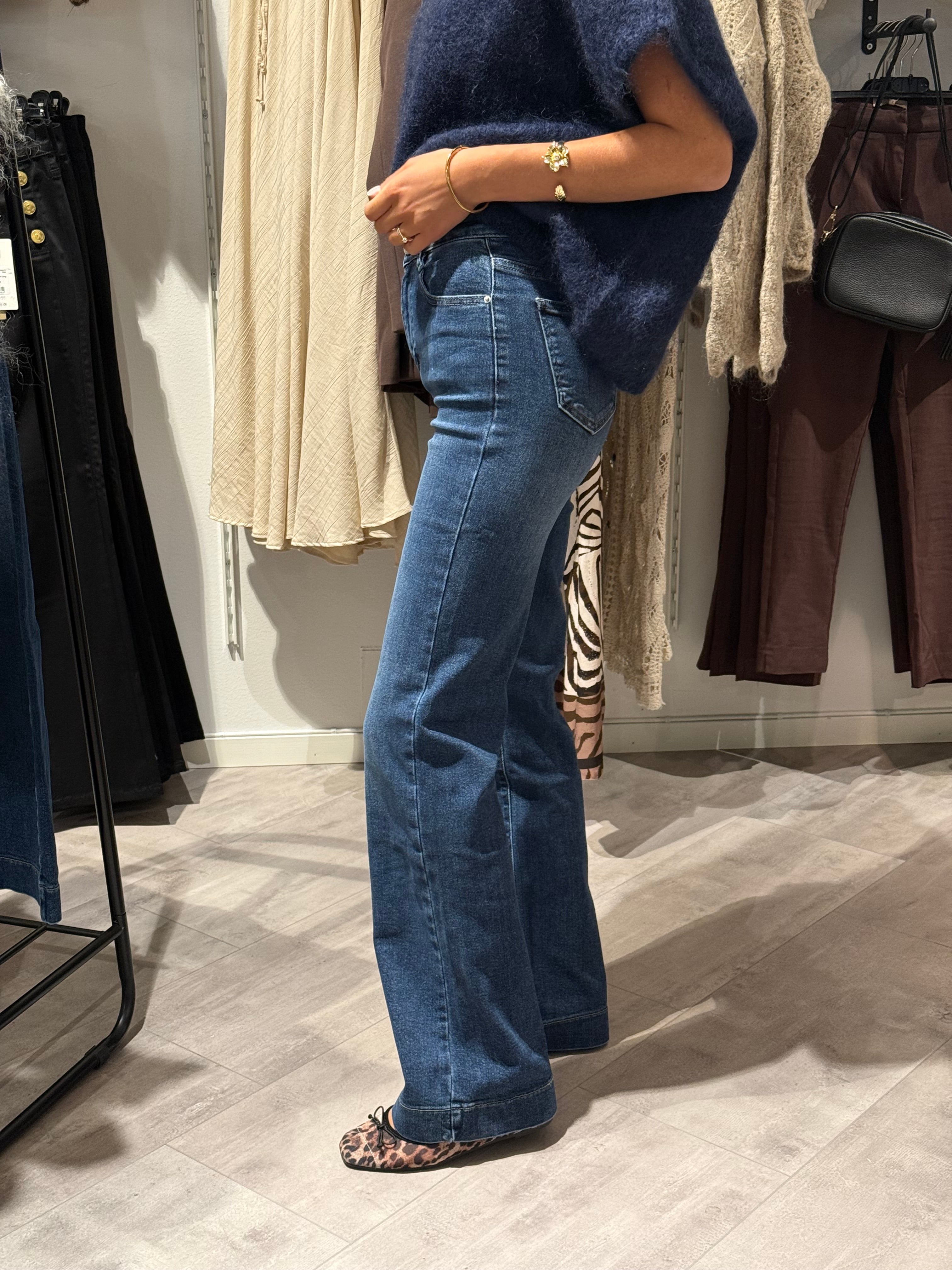 Jeans-wideleg blue wash
