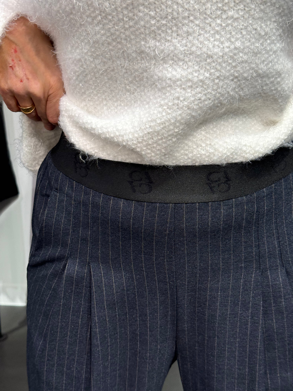 AtalieGo pant - navy stripe