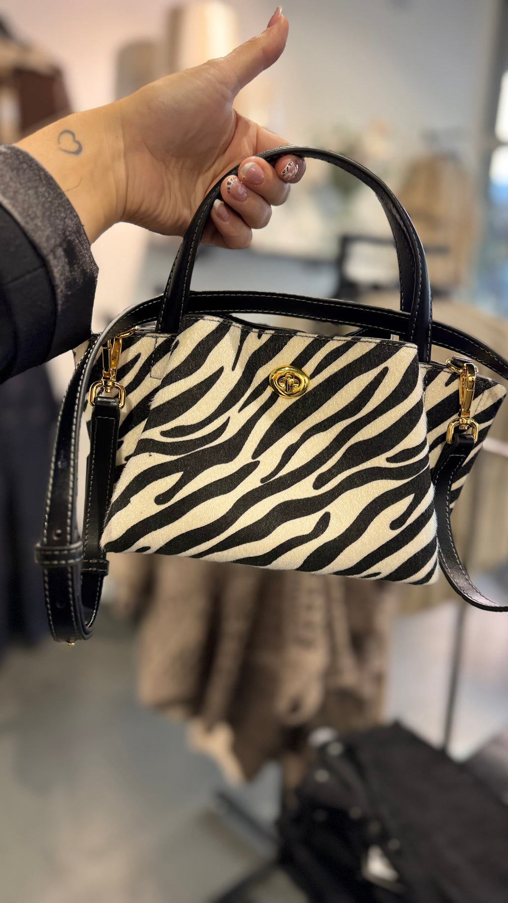 Mini Molly tote - zebra