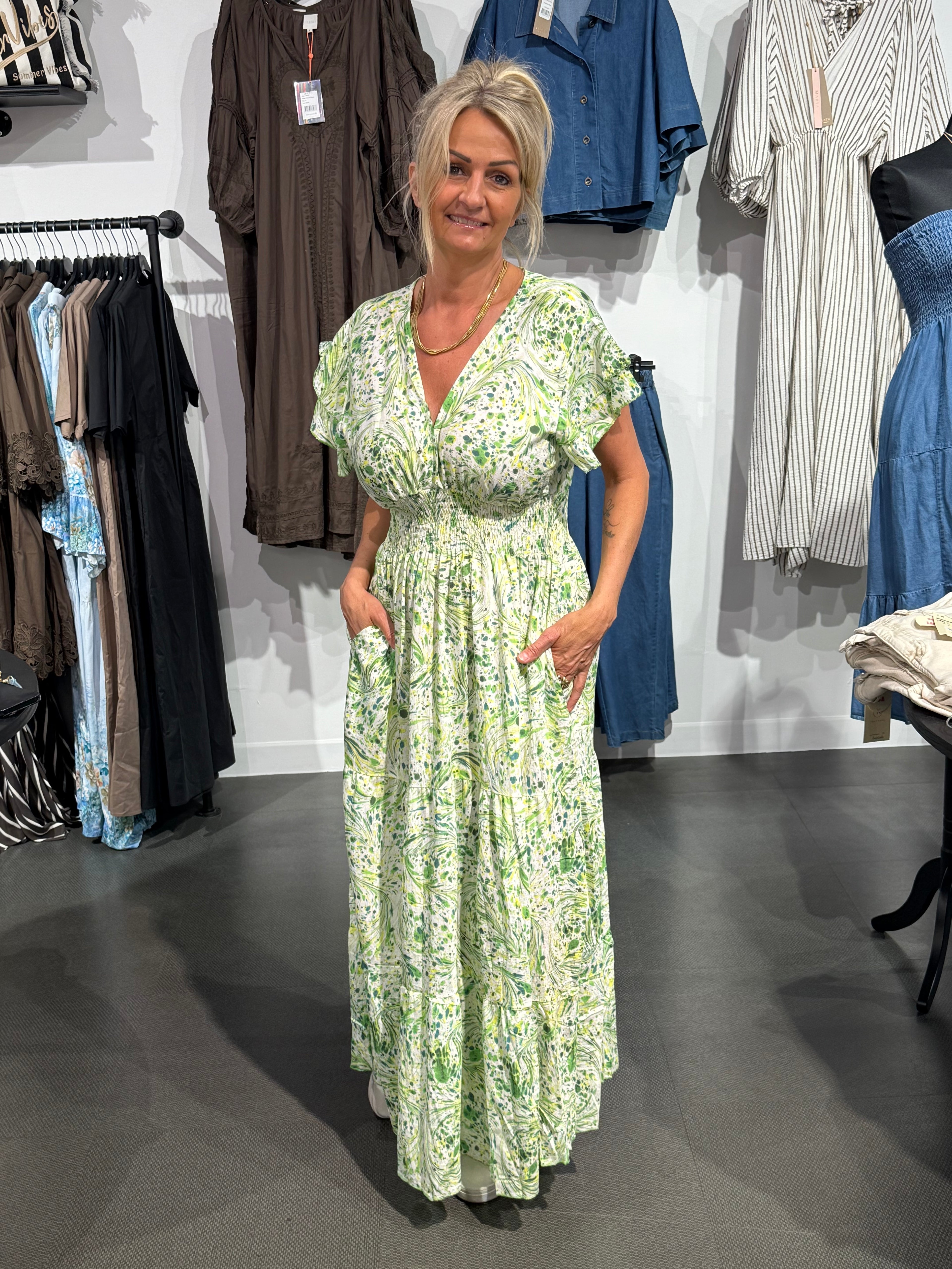 Olivia dress- lime