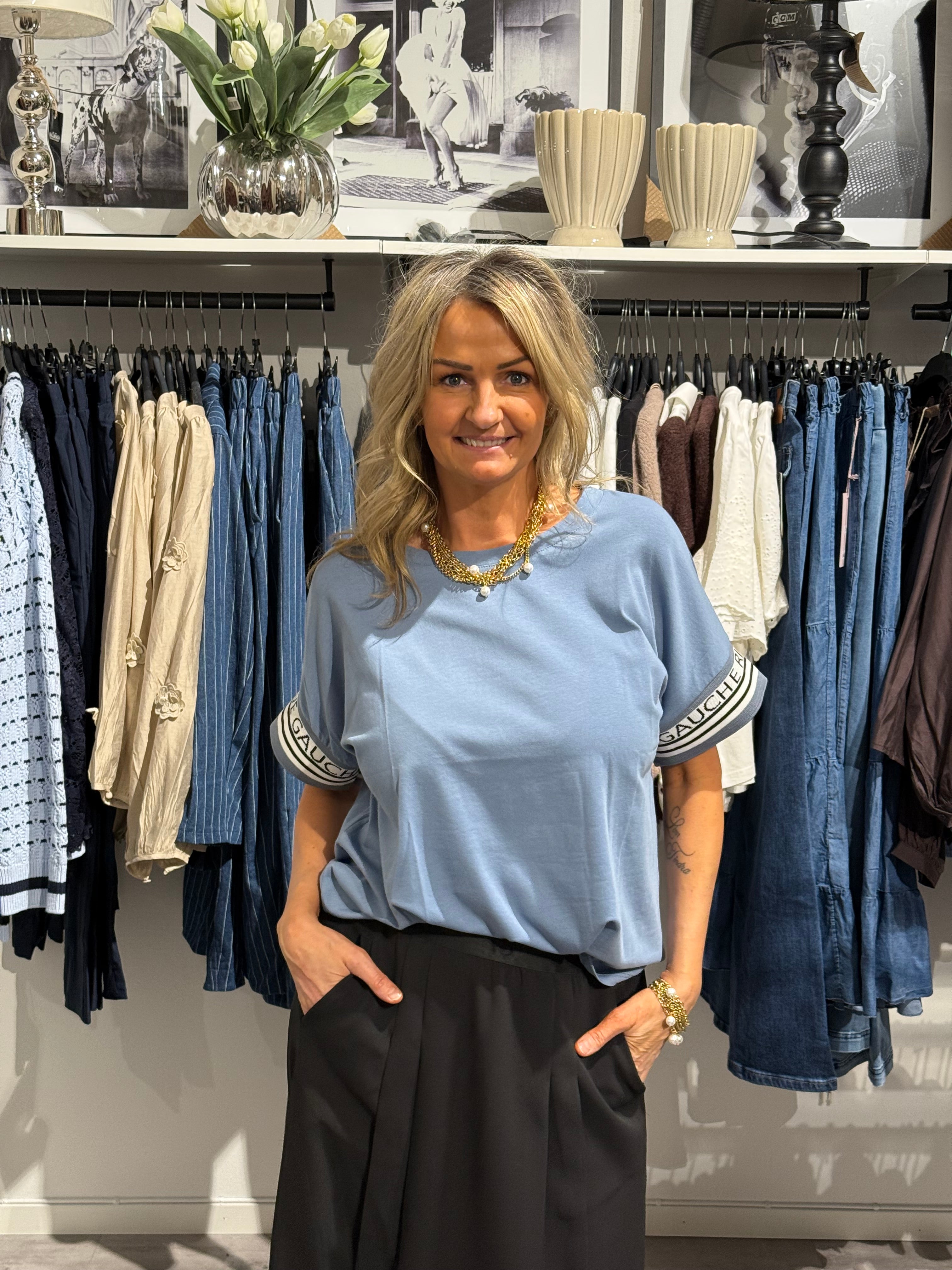 RIVE GAUCHE T-shirt blå