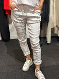 Glossy pant ilma - white