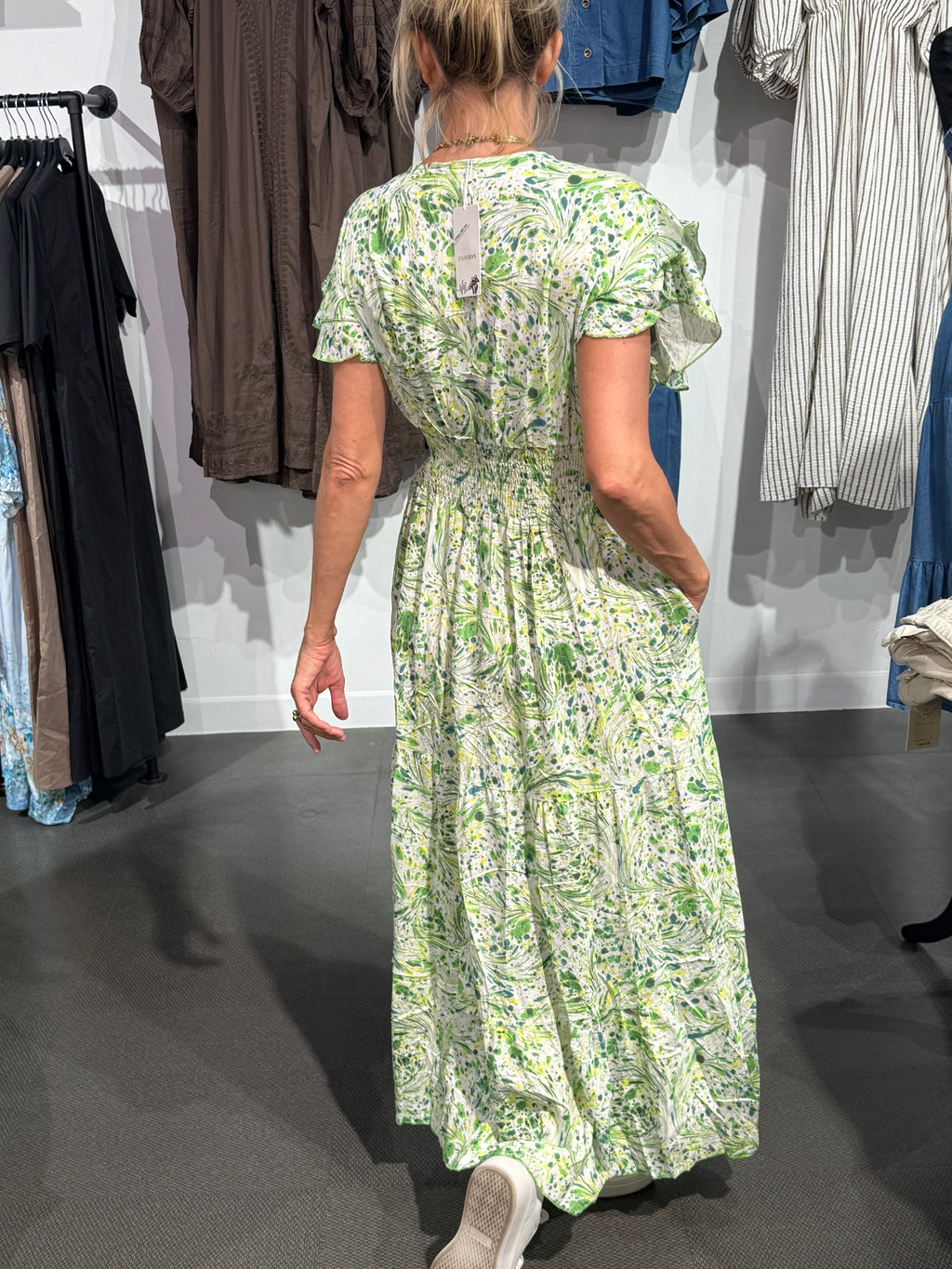 Olivia dress- lime