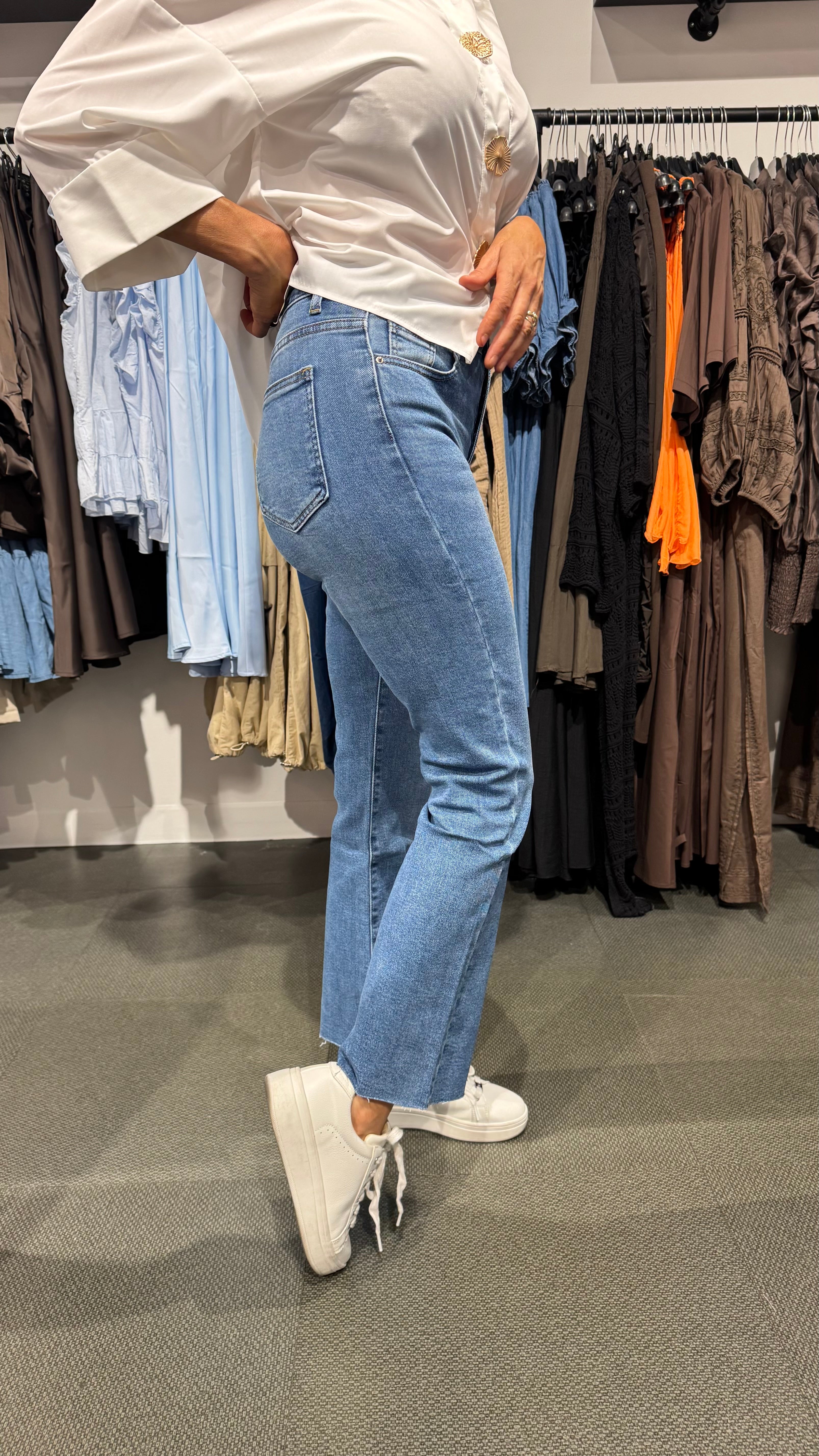 Flared jeans - denim wash