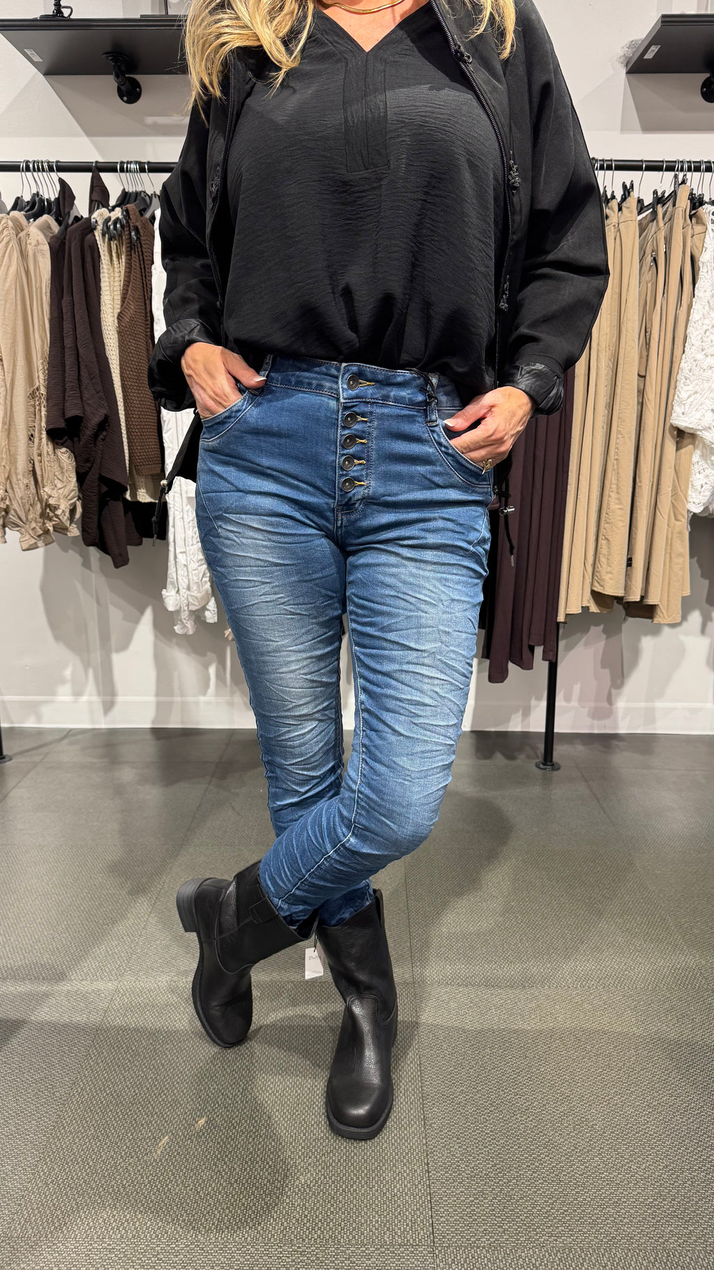 Mirakeljeans knappar - denim