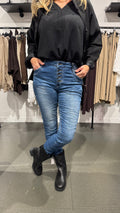 Mirakeljeans knappar - denim