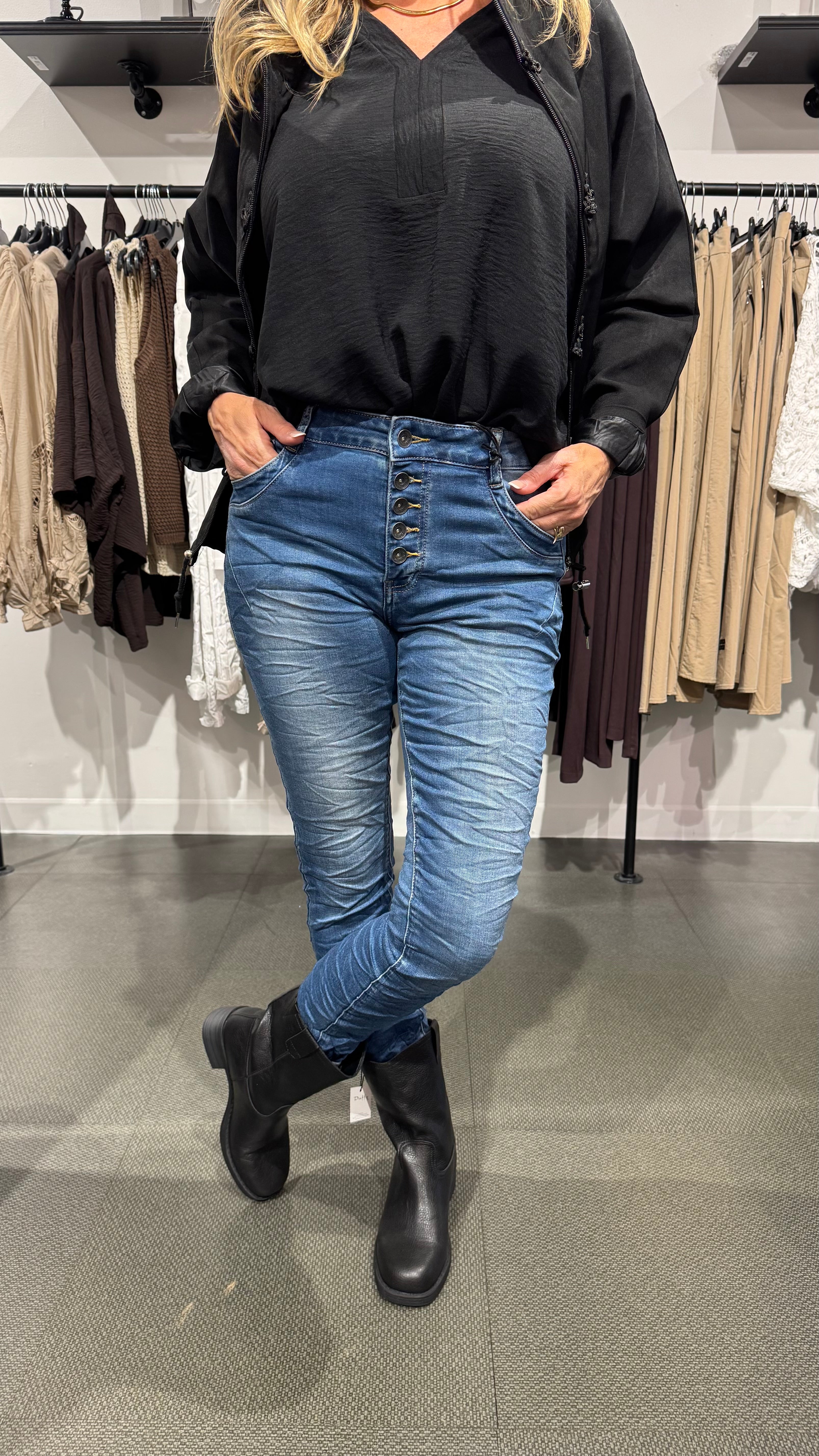 Mirakeljeans knappar - denim