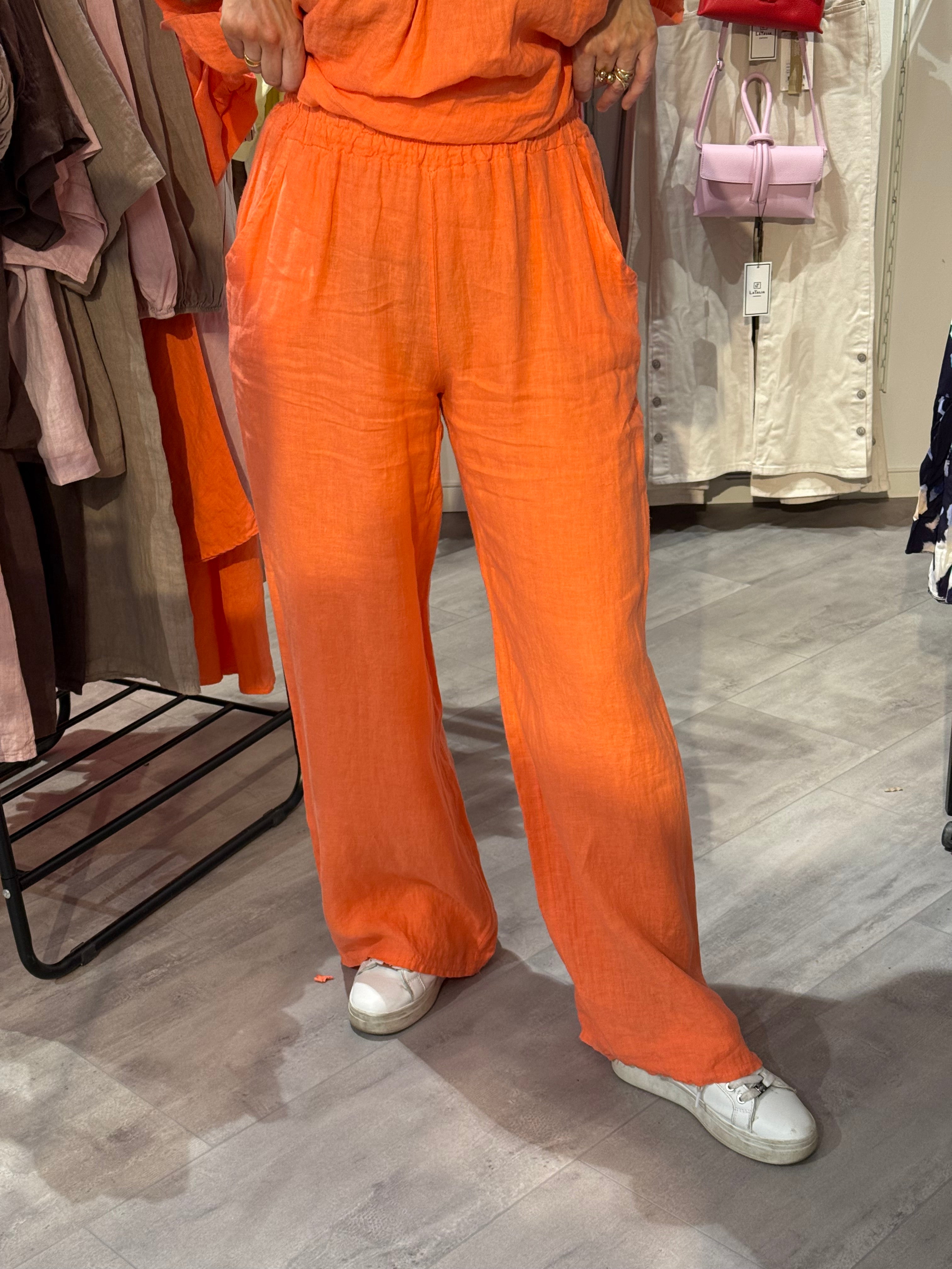 VIDA LINNEBYXOR - ORANGE