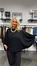 Ballong poncho - svart