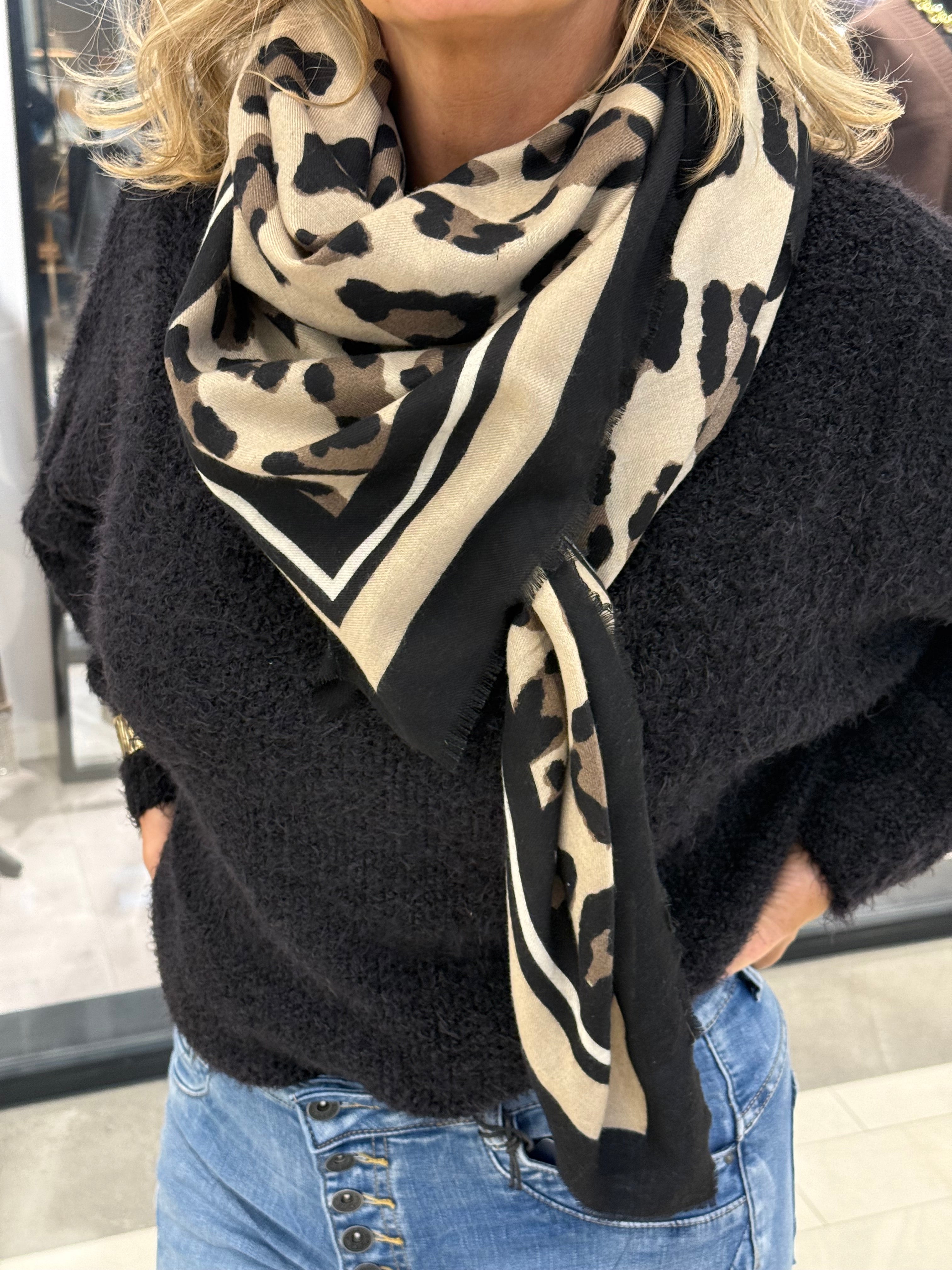 Leopard sjal