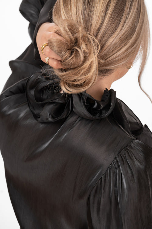 ARIA BLOUSE-  BLACK