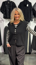 MdcCelestia Knit Vest - black