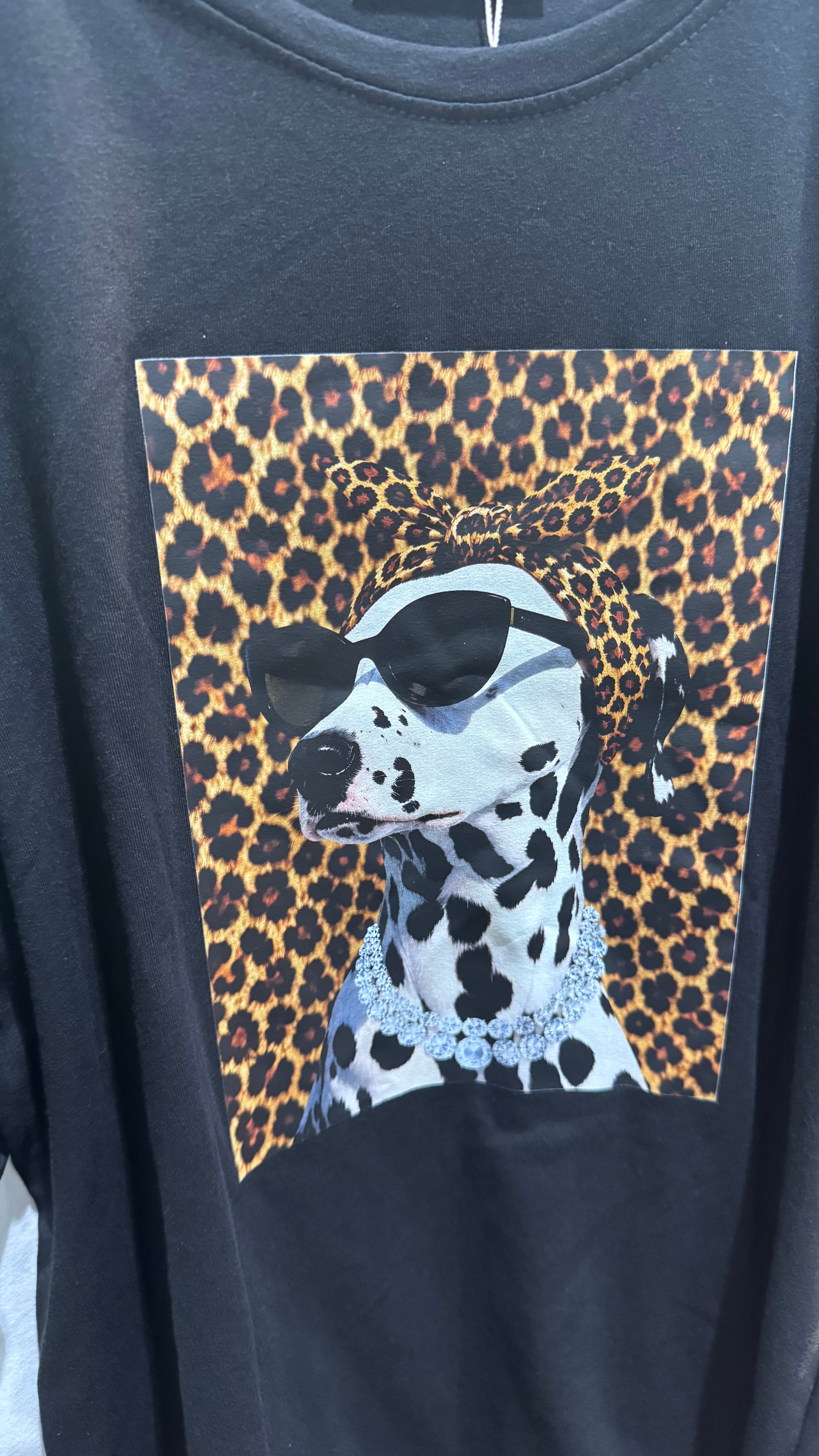 T-shirt dog - black