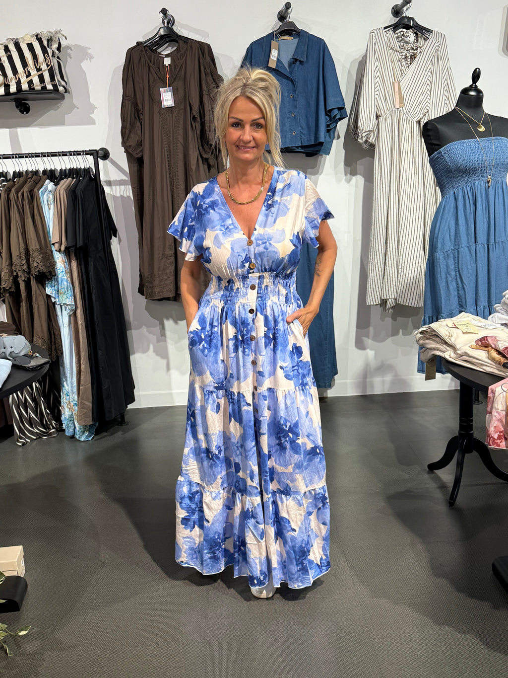 Lisa dress- blue