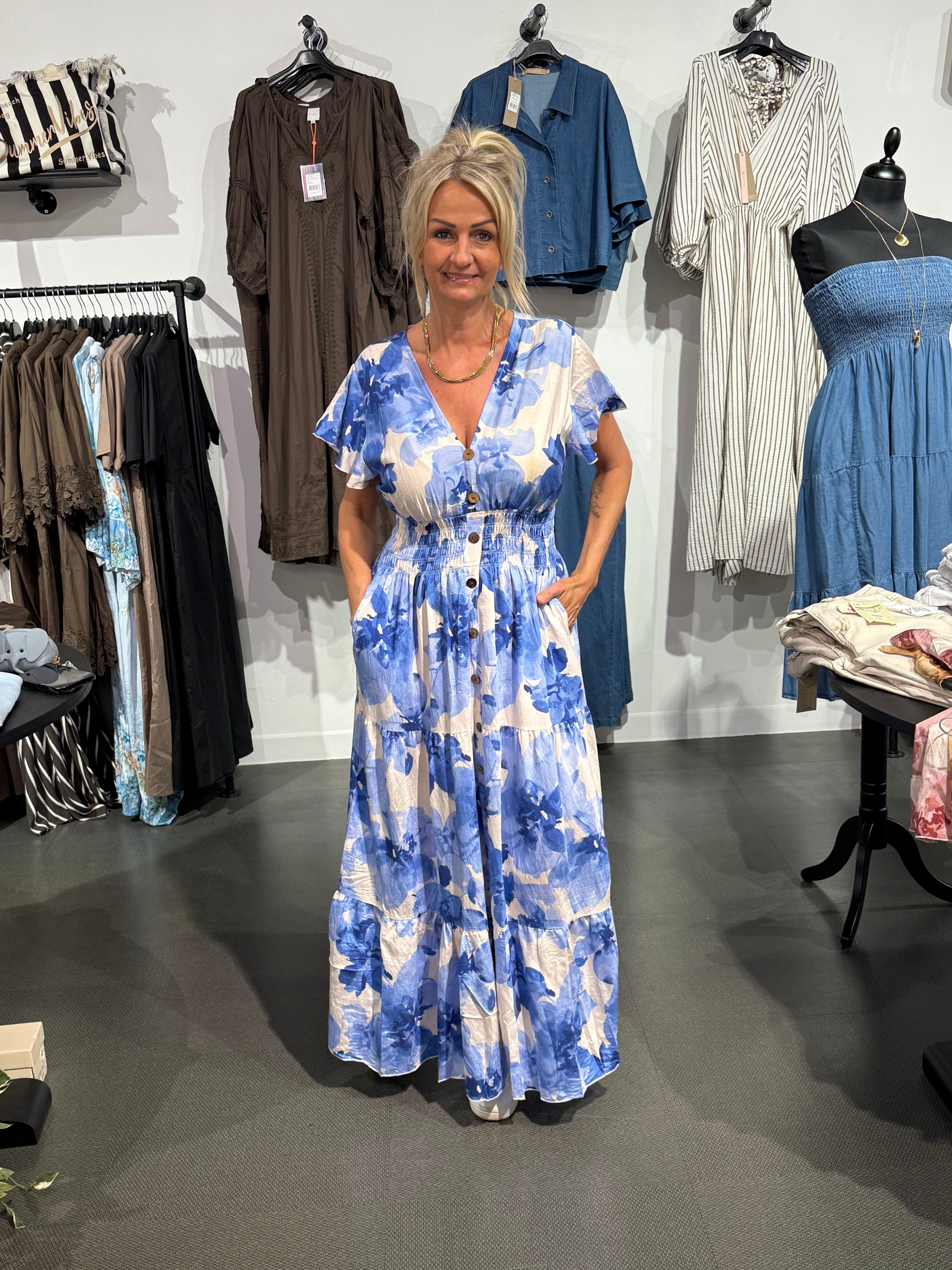Lisa dress- blue