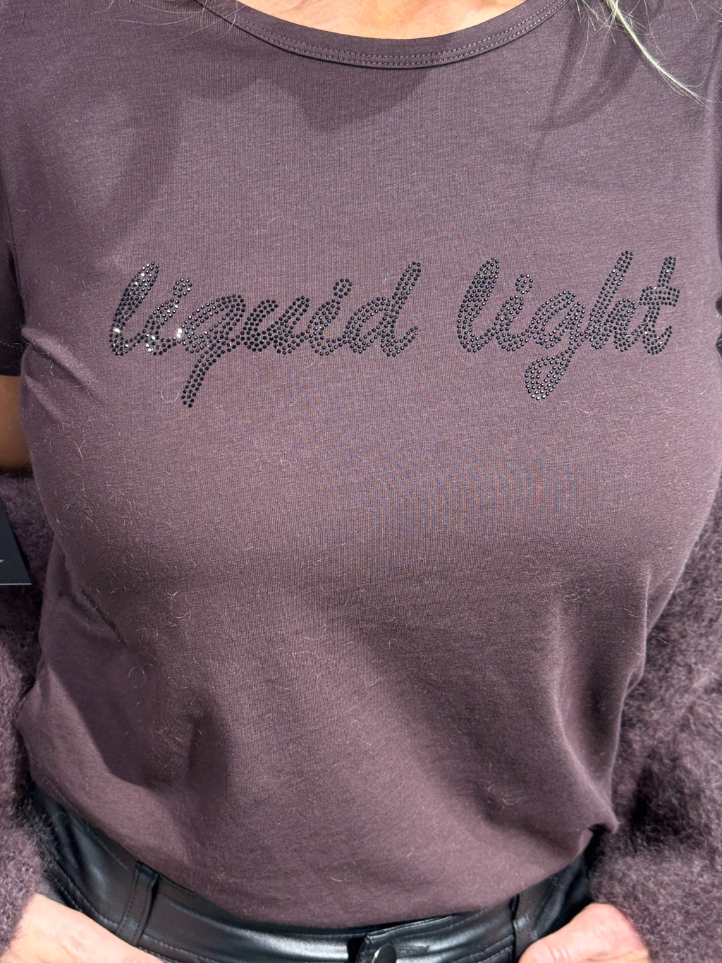 T-shirt - liquid light brun