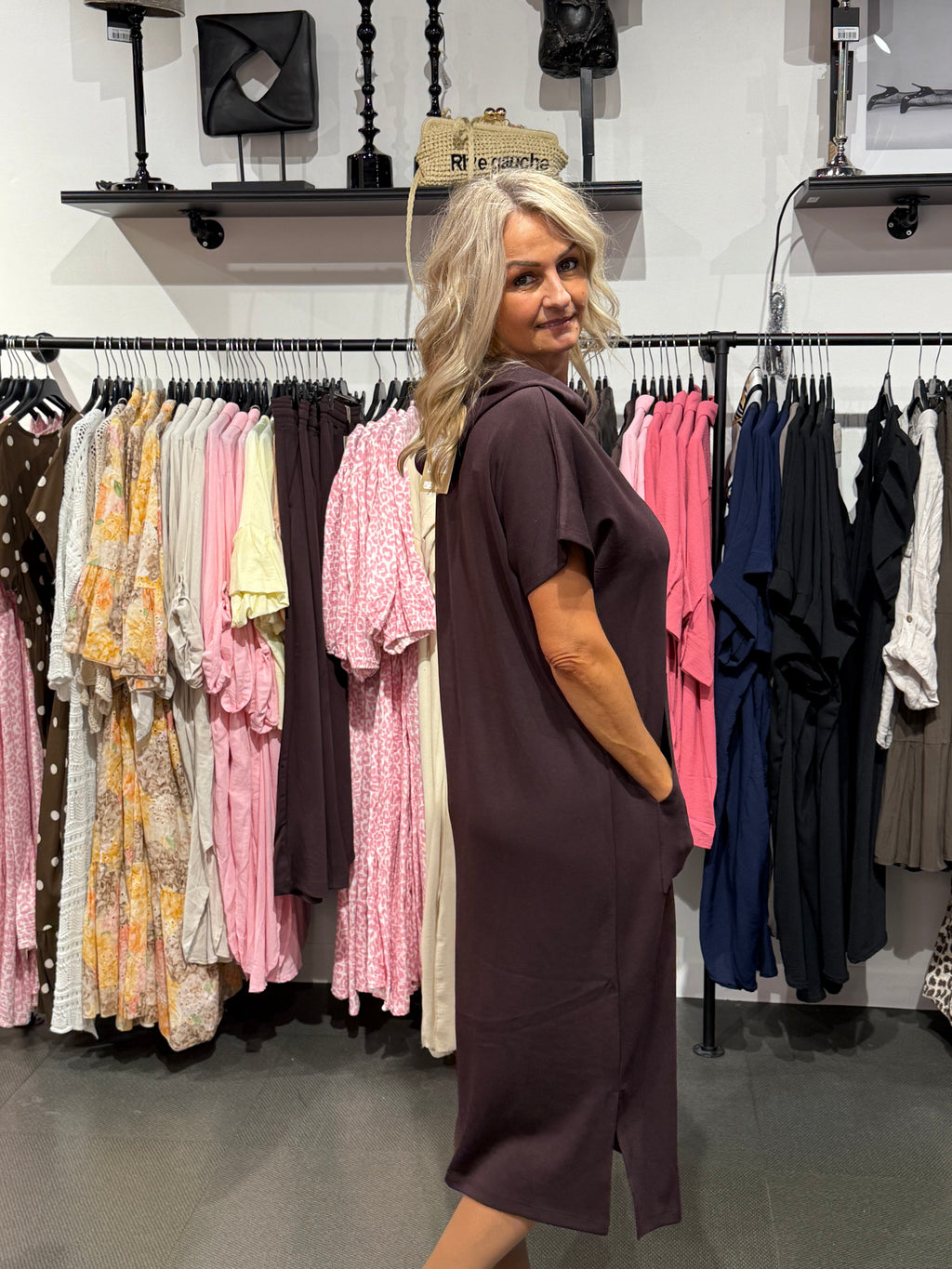 Banu klänning- brown/plum