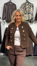 MDCMARLOWE JACKET - BROWN