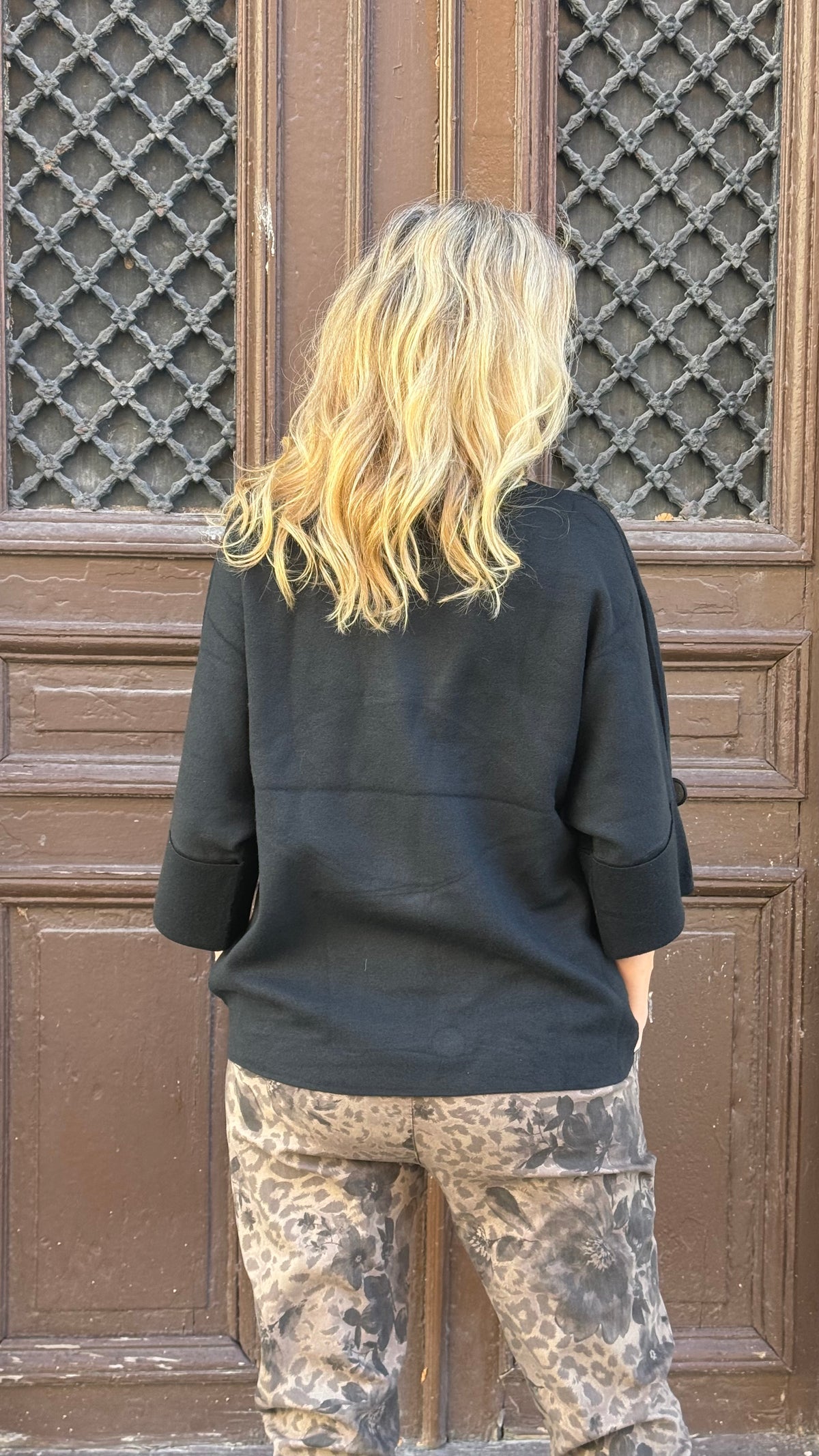 Polo knit - black