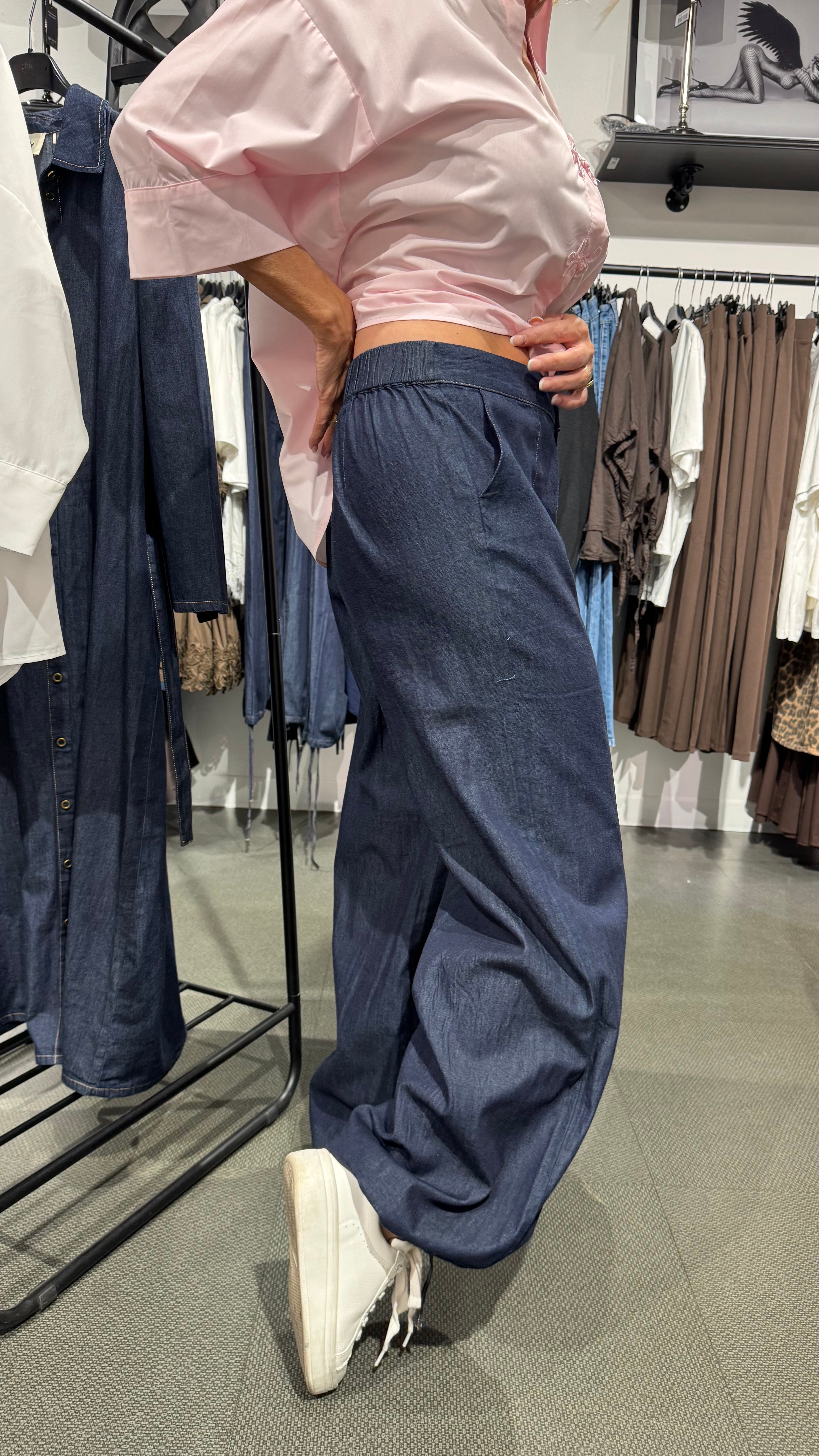 Ganja loose pant - denim