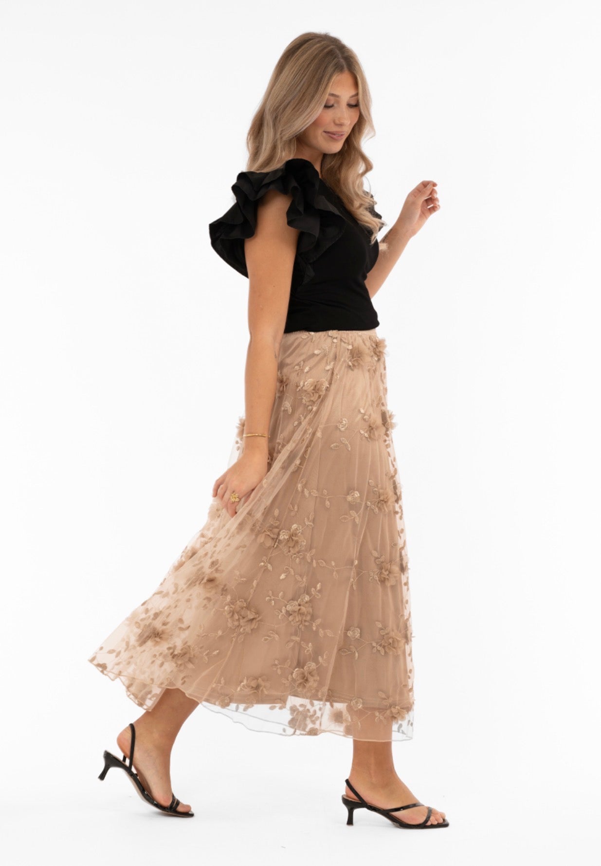 FLORENCE SKIRT - ANTIQUE GOLD