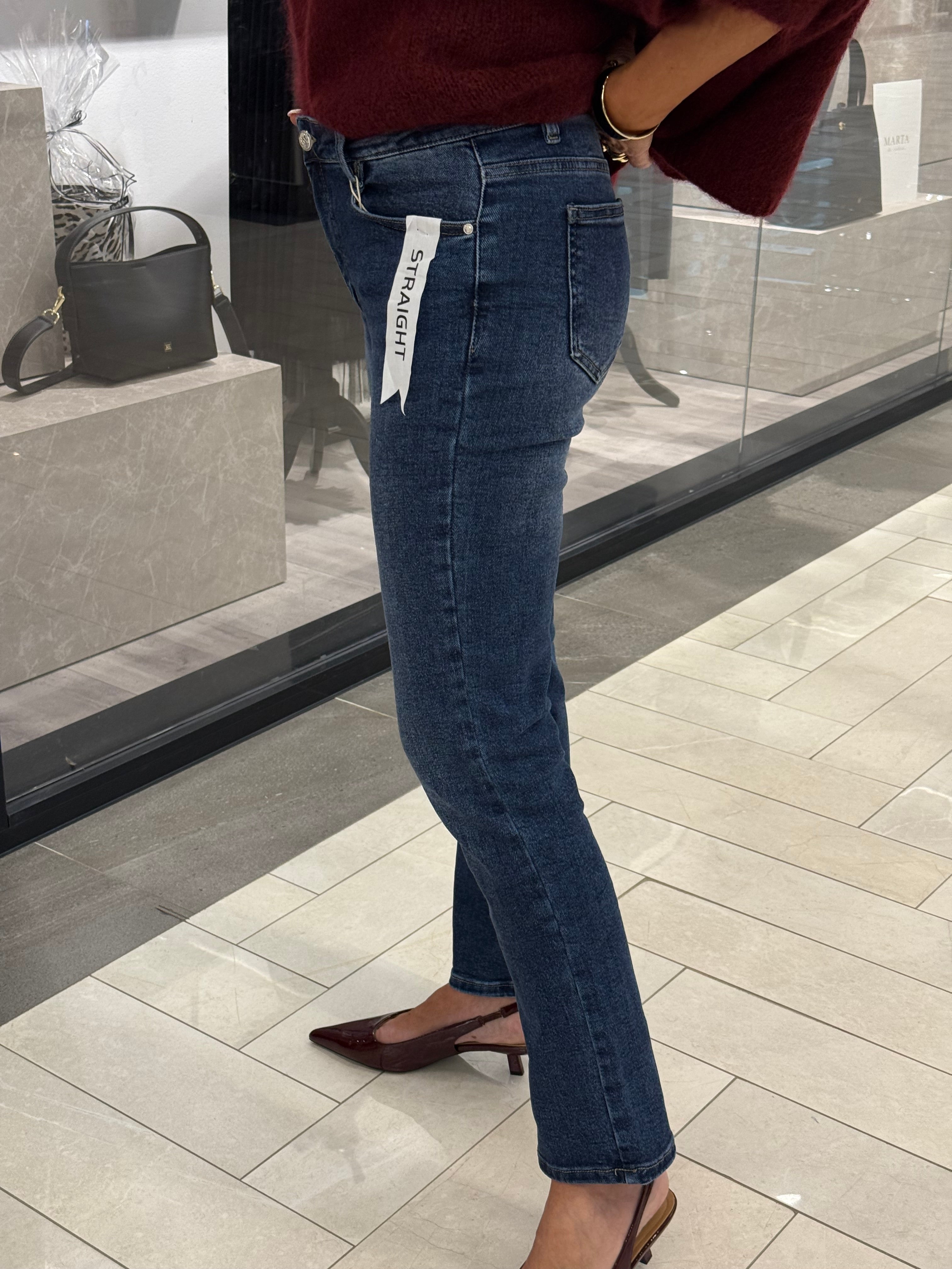 Jeans straight-blue