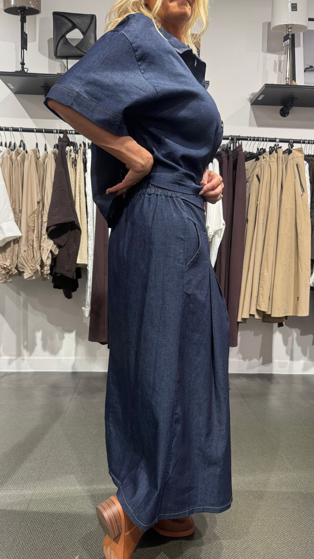 MdcEriana Skirt - dark denim