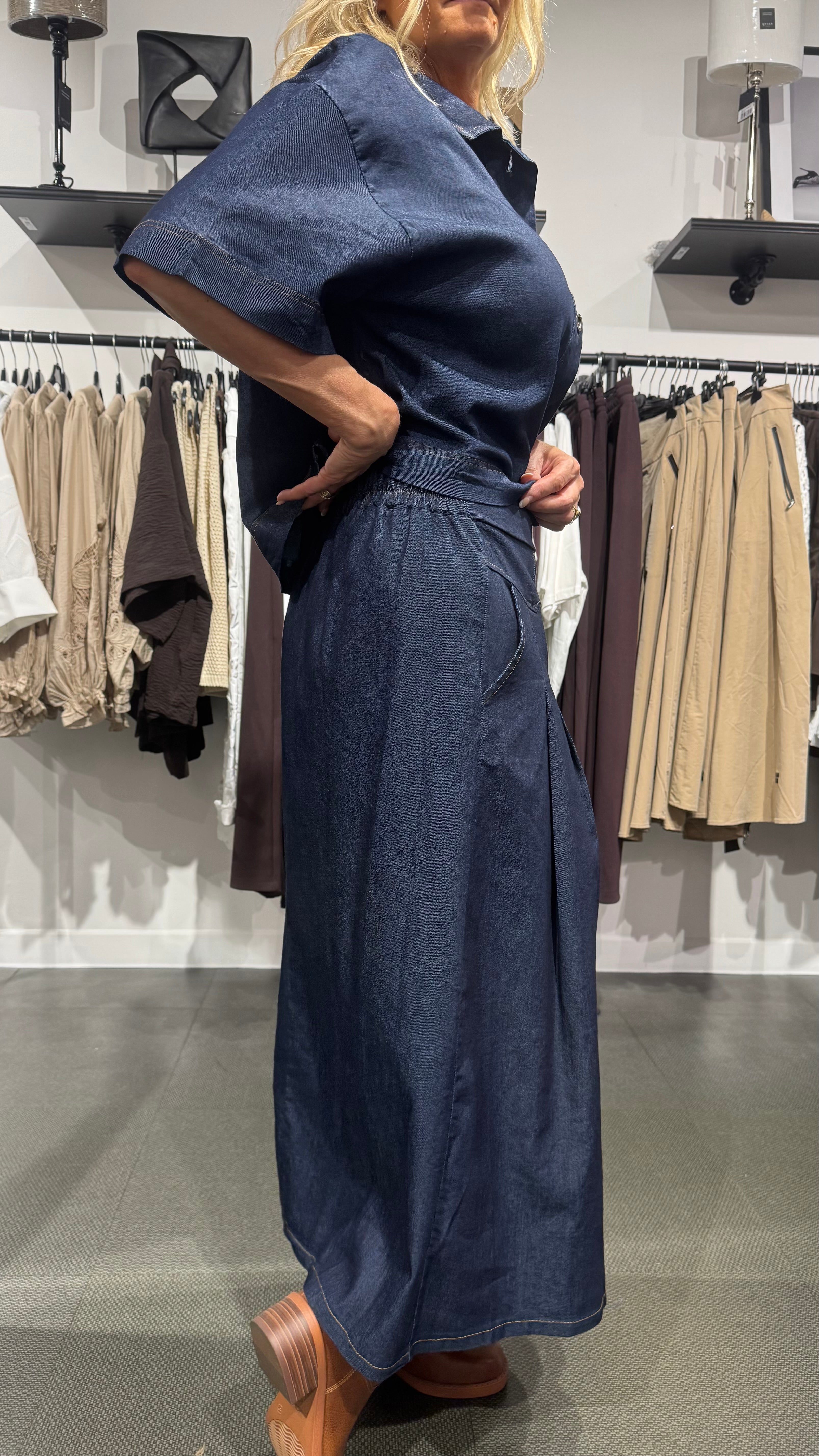 MdcEriana Skirt - dark denim