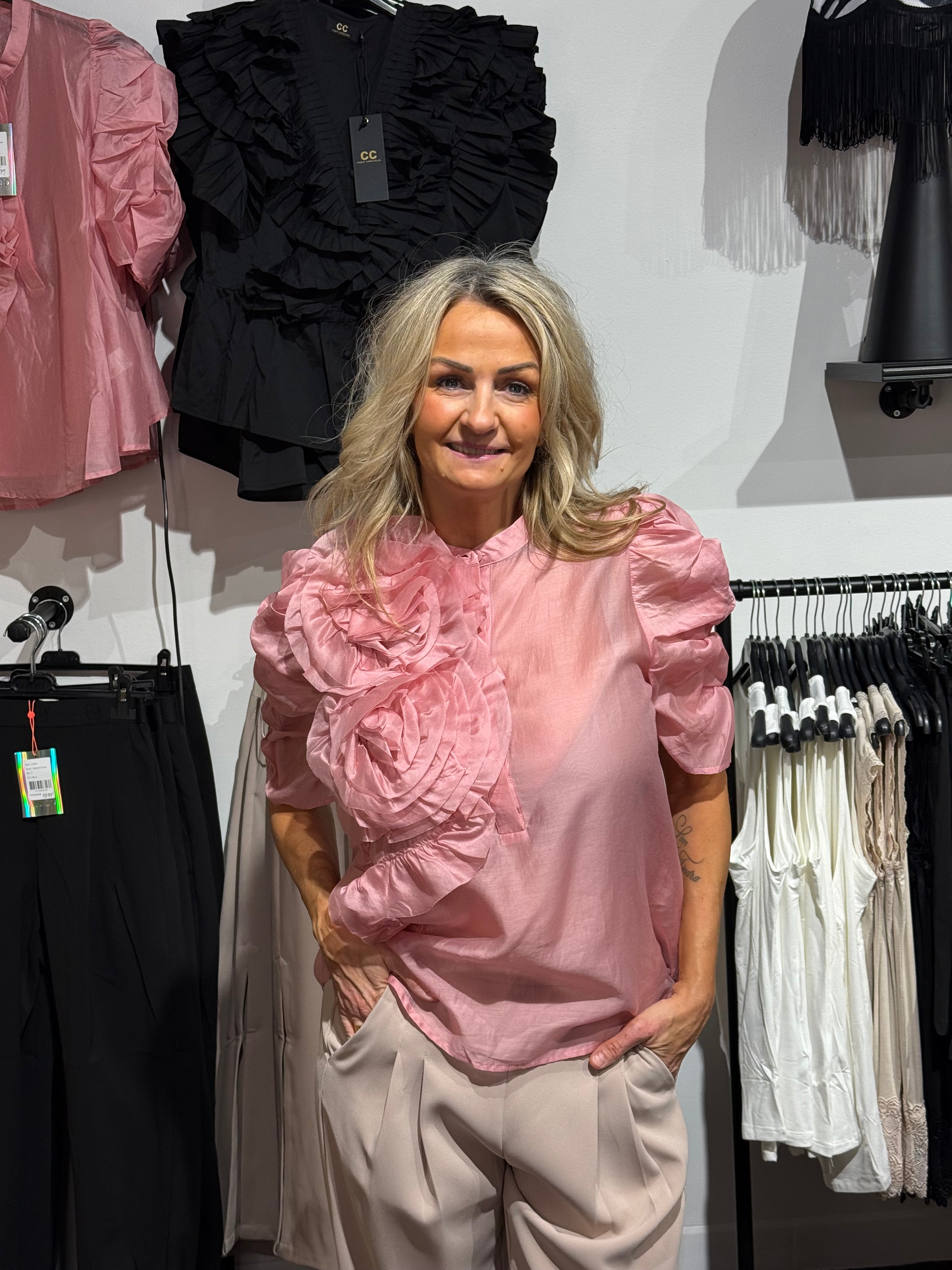 AnnsofiGO blouse- rose Bloom