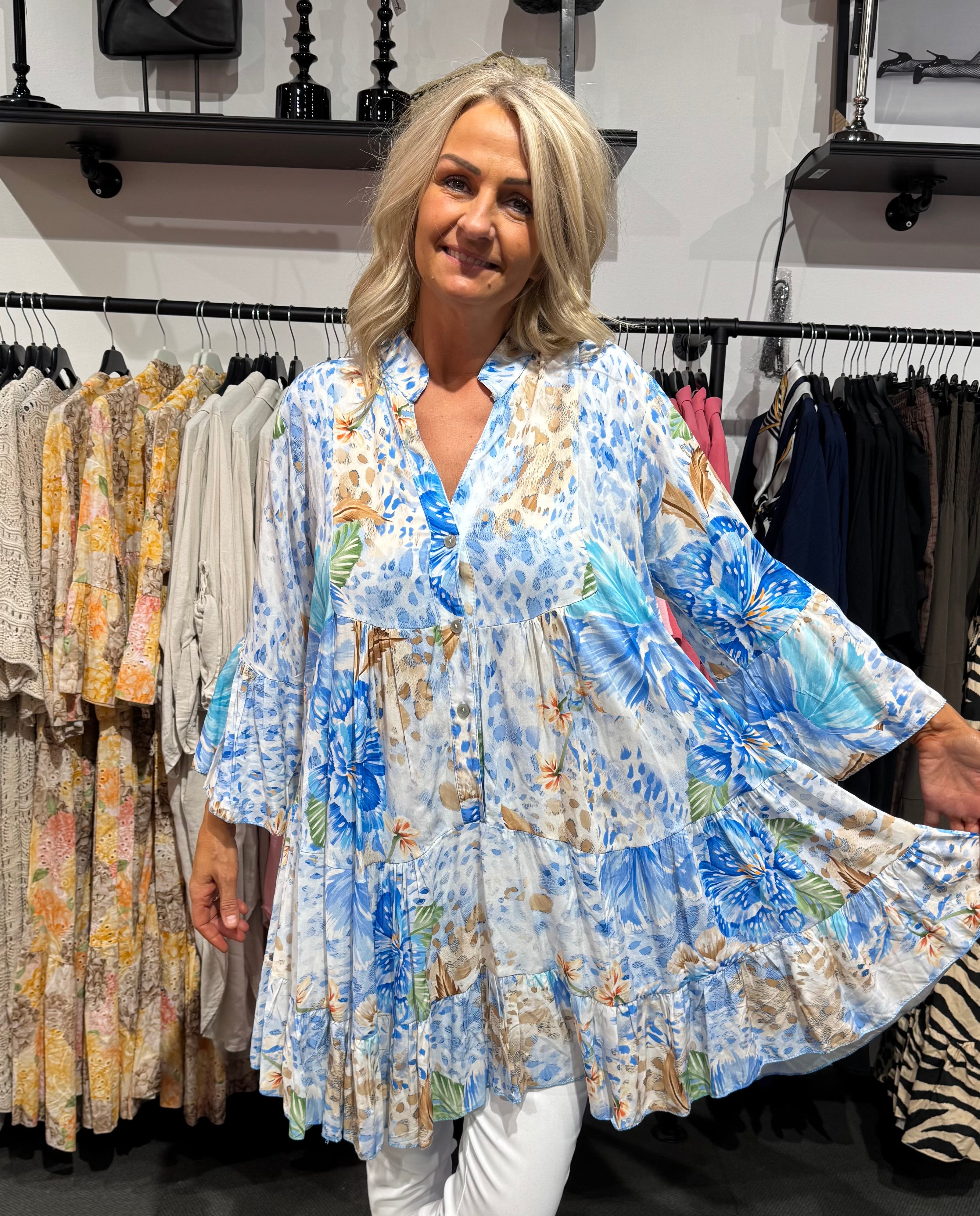 Inez dress - blå