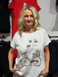 T-shirt- cykel brun