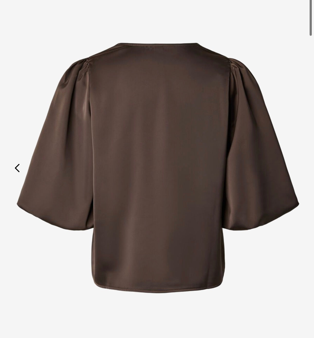 YASPELLA V-RINGNING TOPP - Chocolate Brown