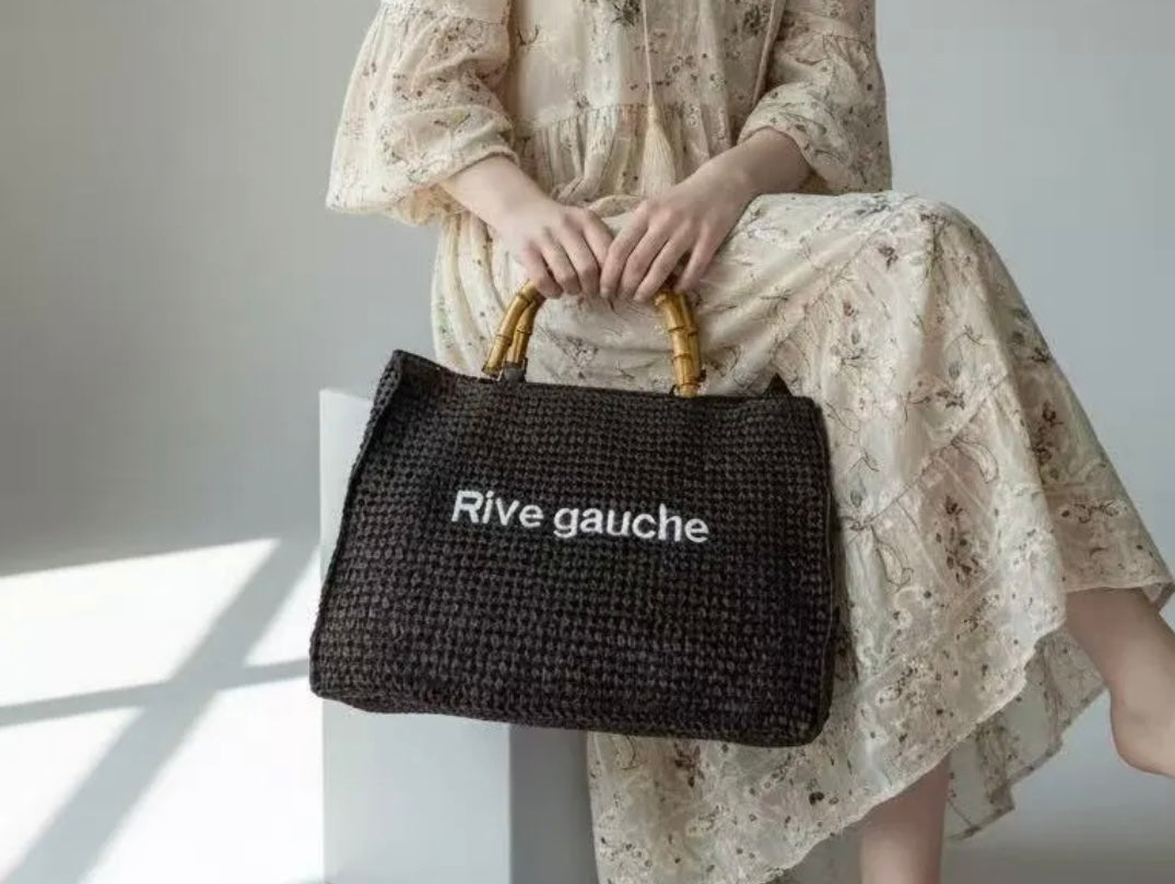 RIVE GAUCHE TOTE - BROWN