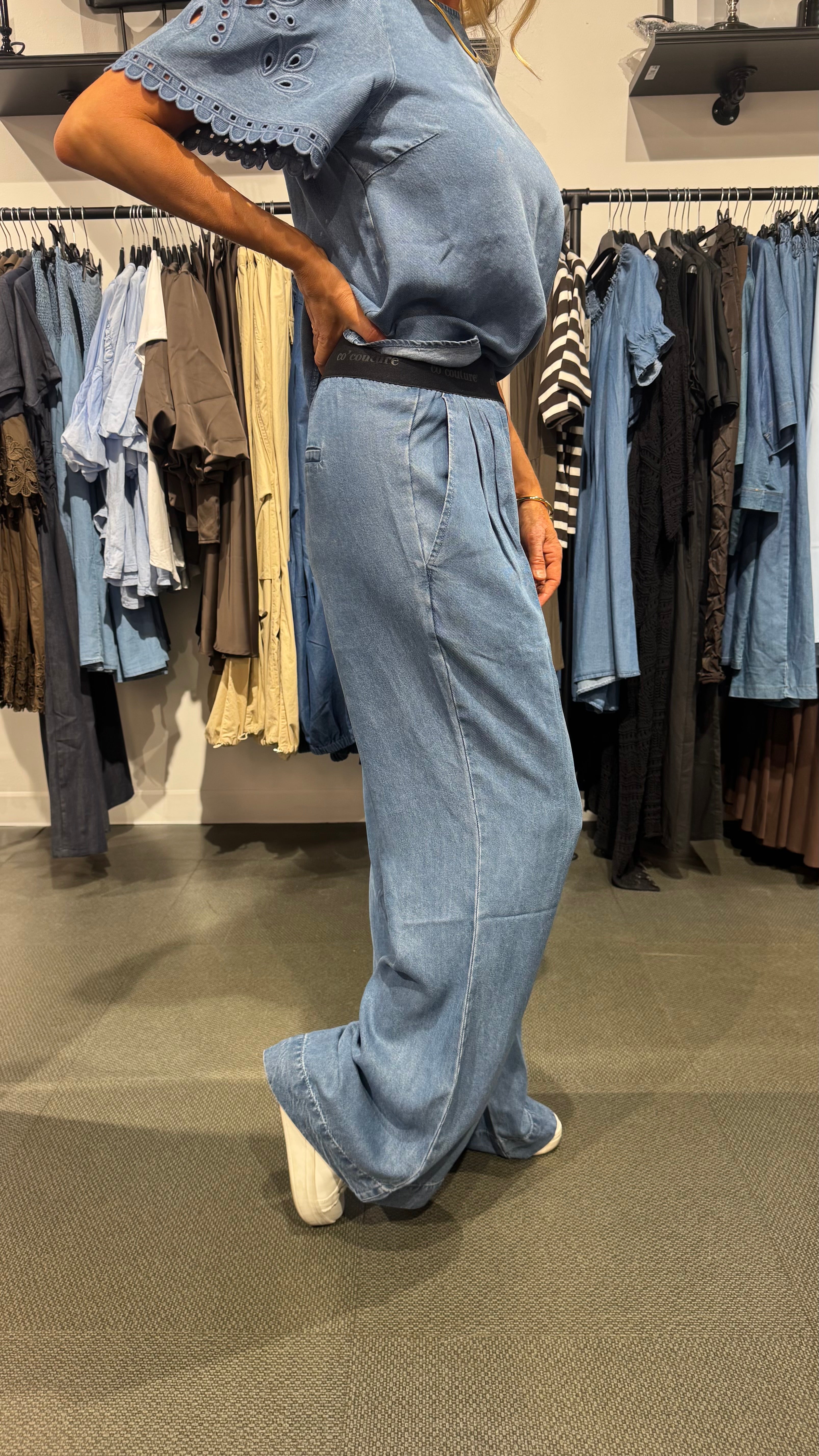 CClogo pant - denim