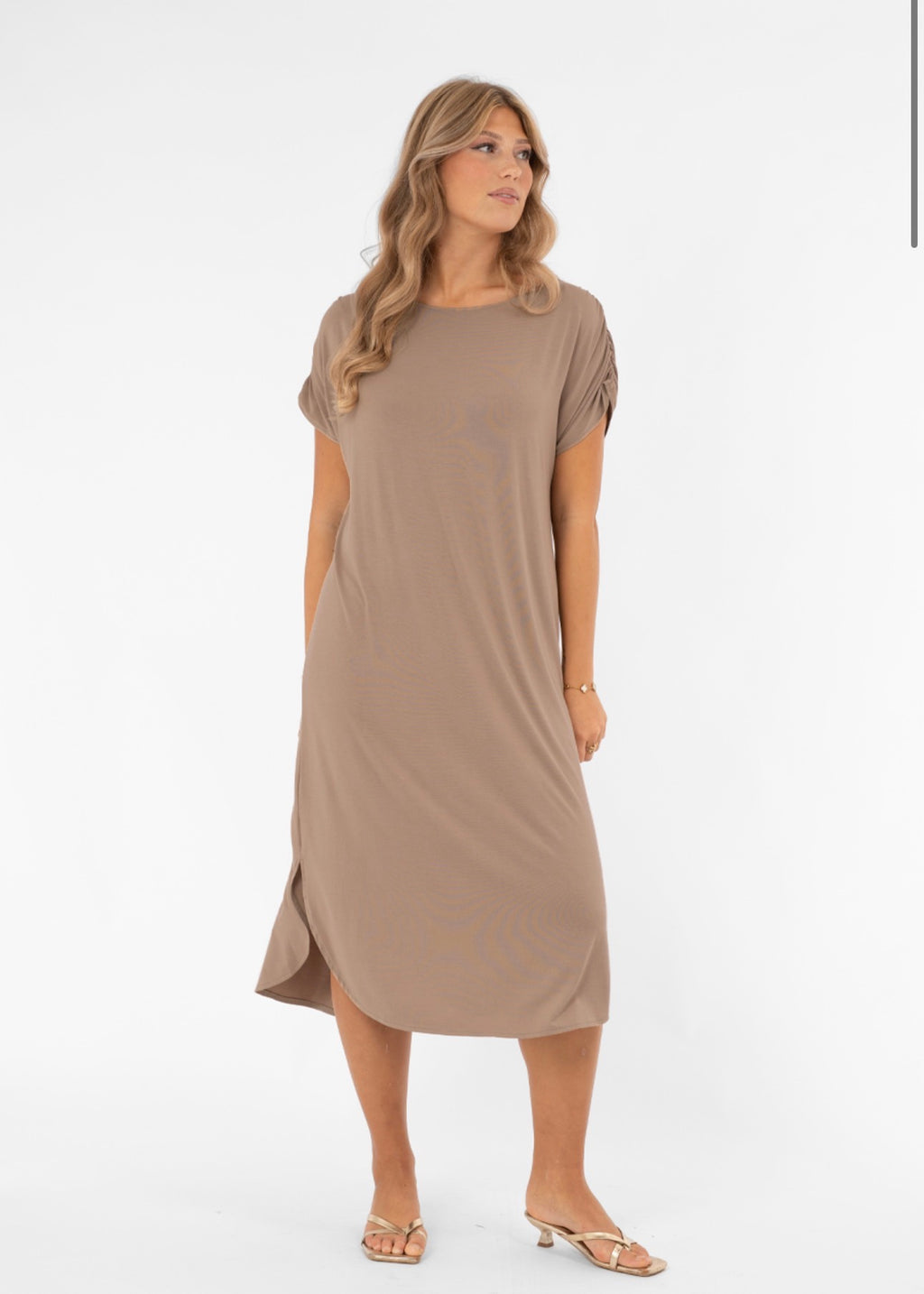ELLERY DRESS TAUPE