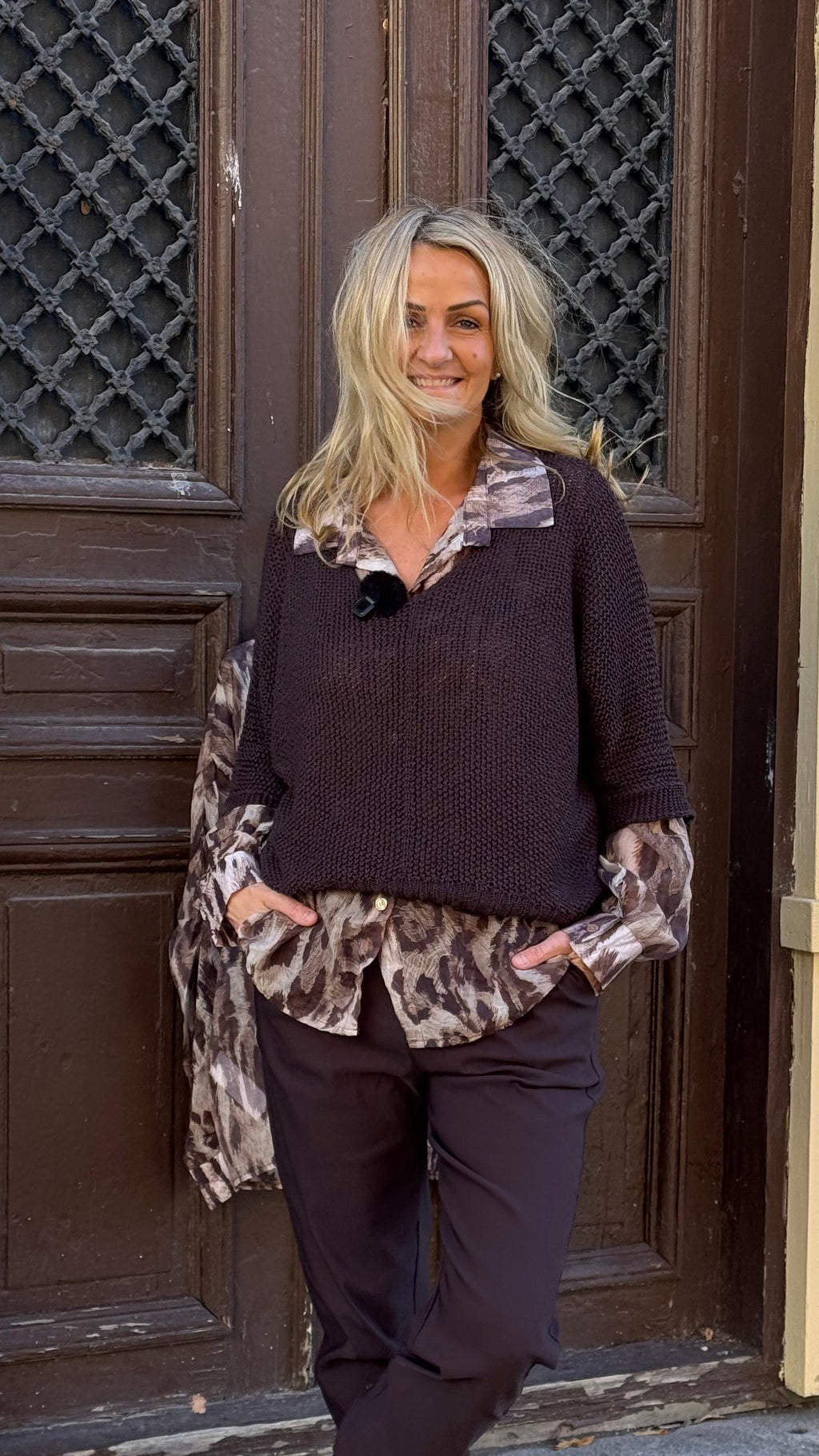 Betina knit - Brown