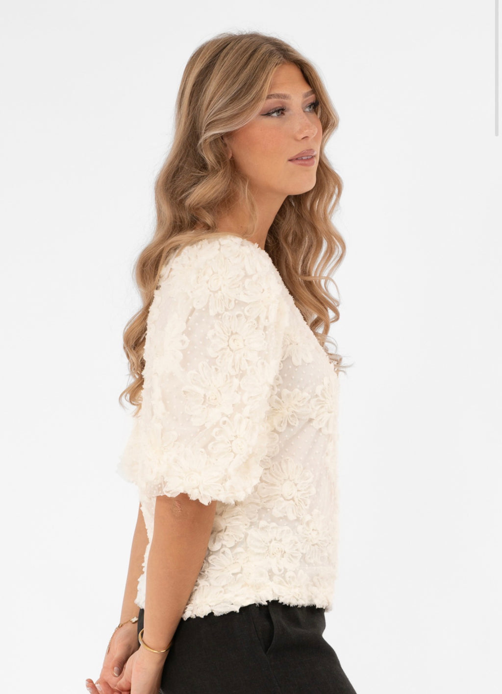 FLEUR BLOUSE CHAMPAGNE