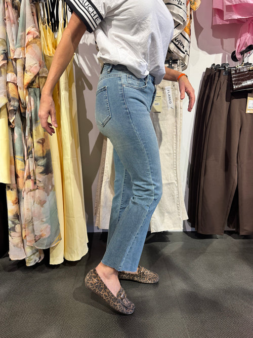 Flared jeans - dirty blue wash