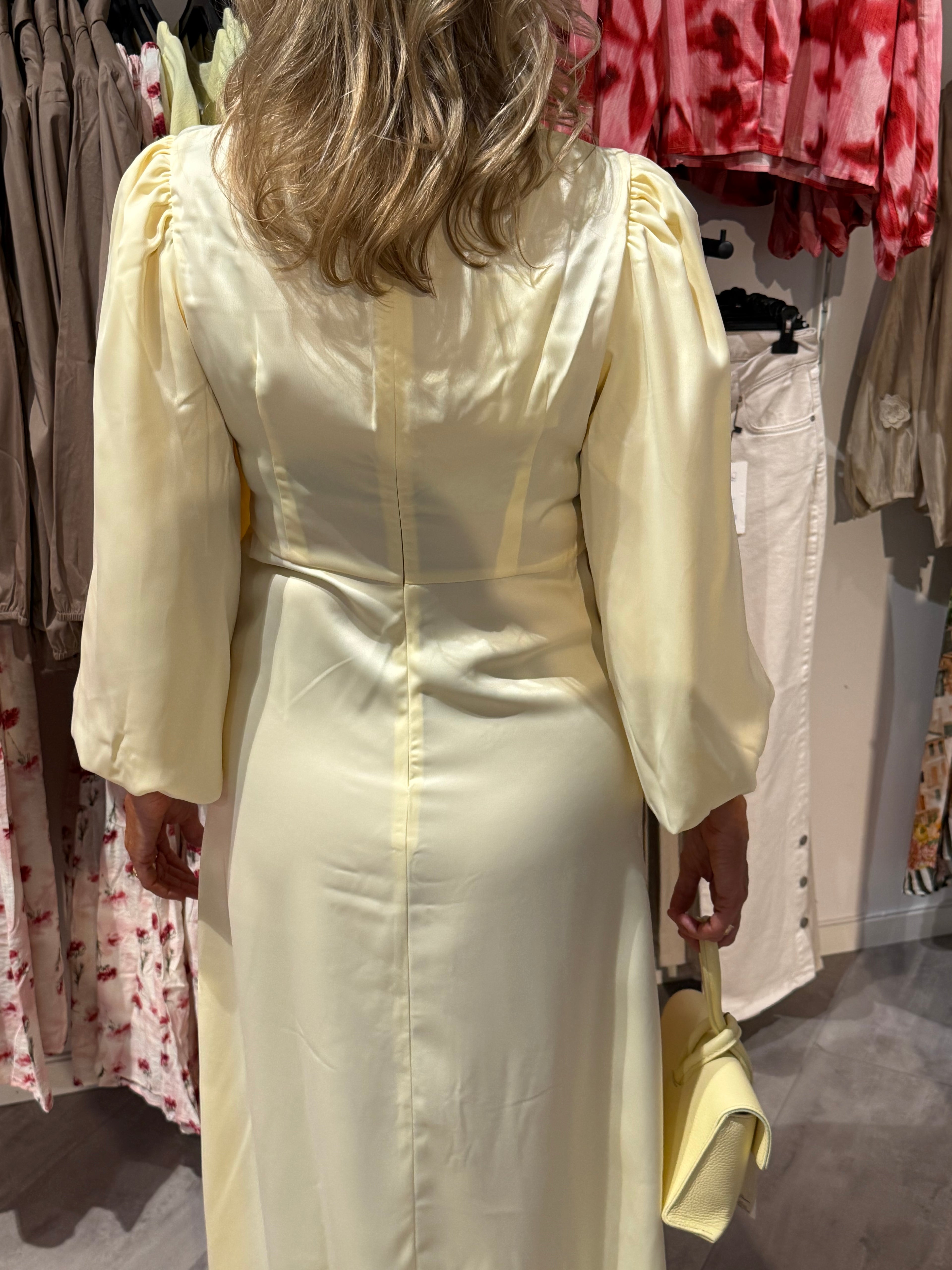 YasThea long dress- butter yellow