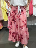 Smock kjol Flower- pink