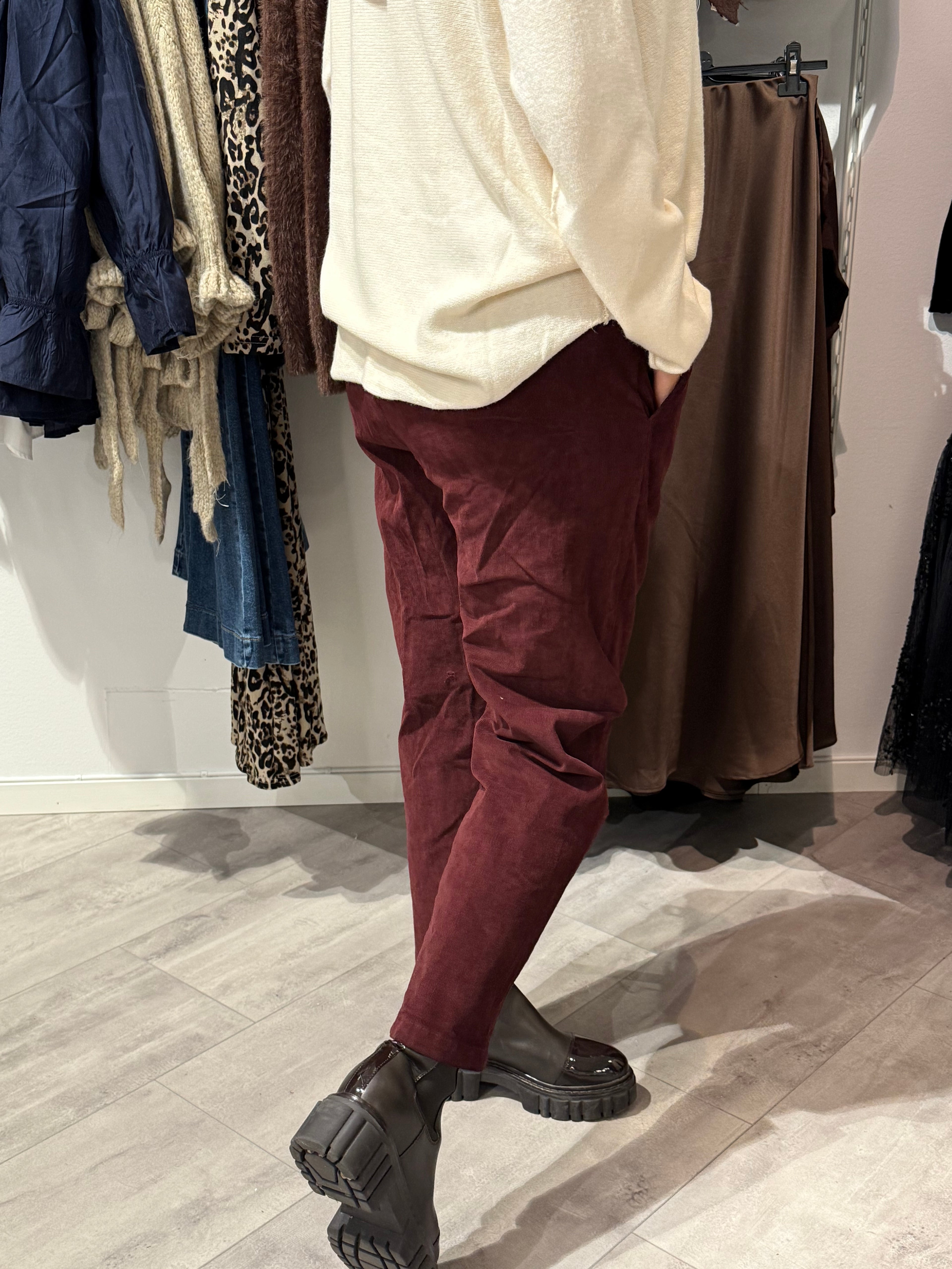 MDCECLIPSE BYXOR - vinröd