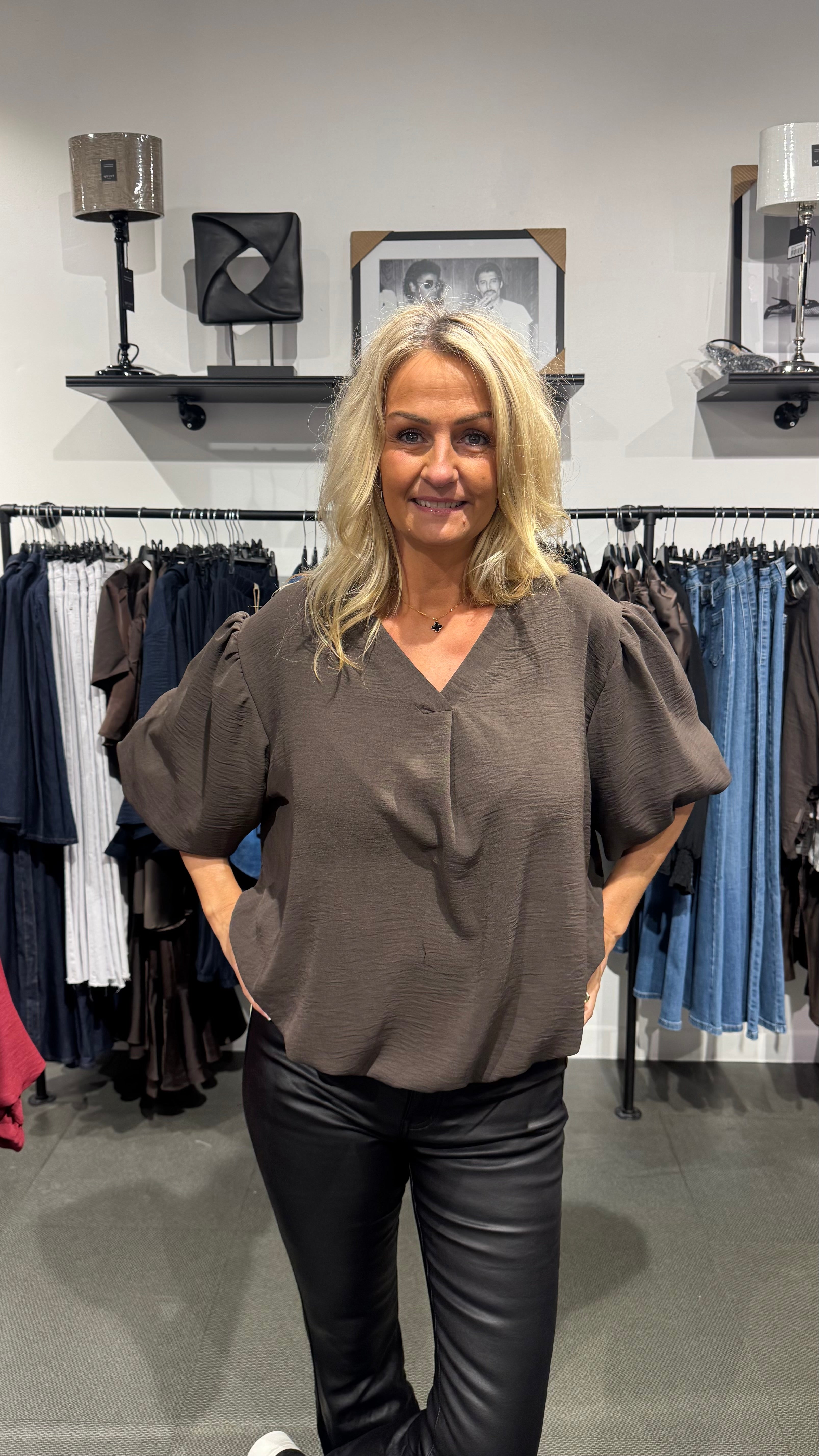 Wilma topp - brun