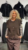 MdcCelestia Knit Vest - brown